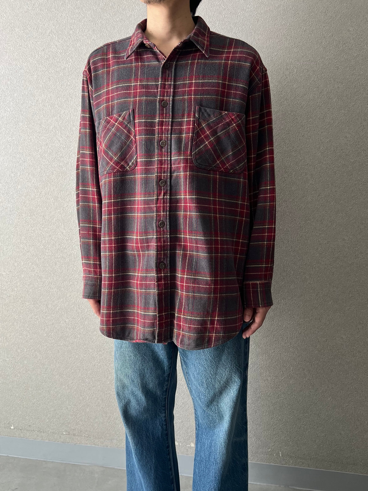 00's ST.JOHN'S BAY flannel shirt