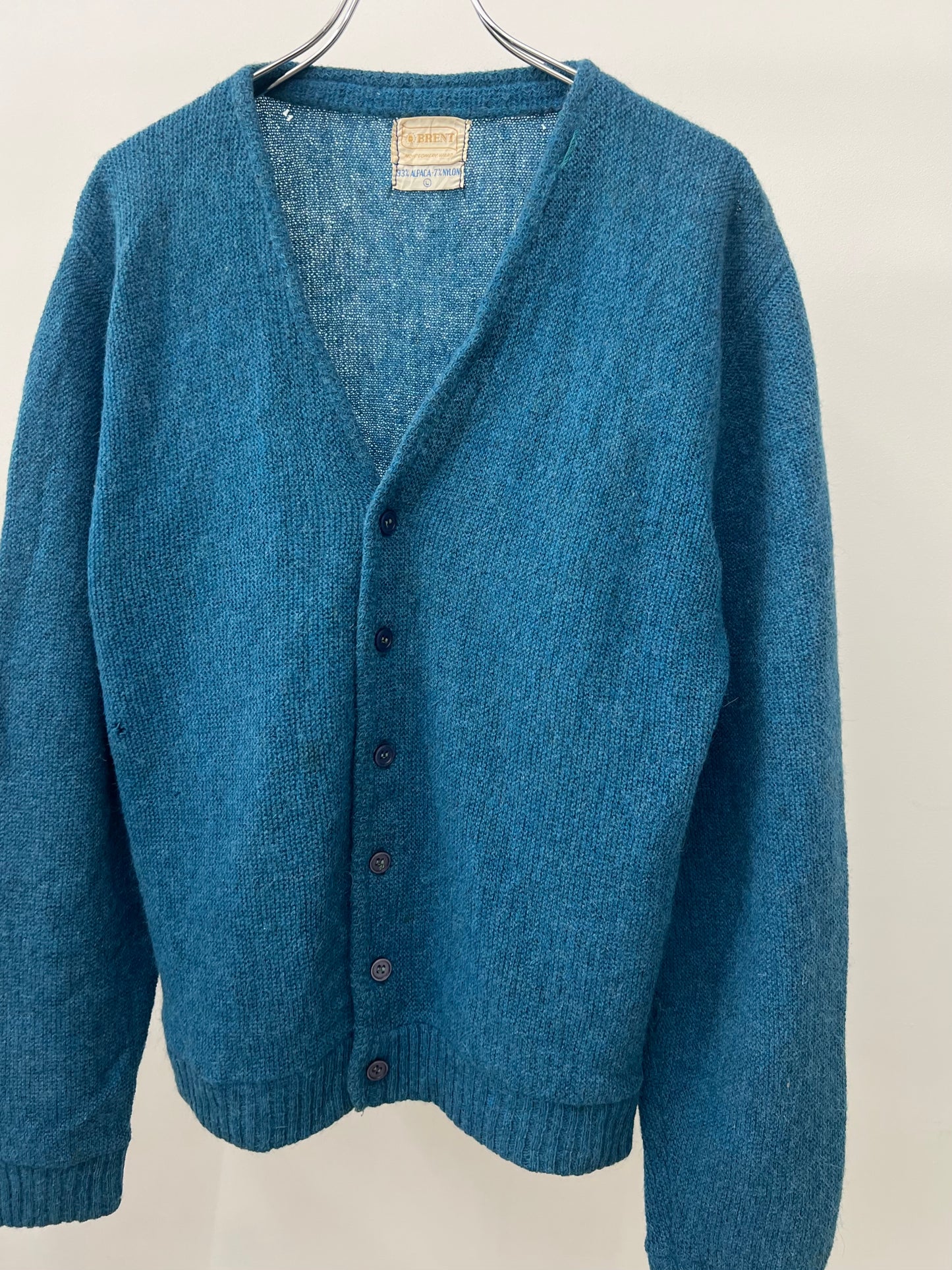 60's BRENT alpaca knit cardigan