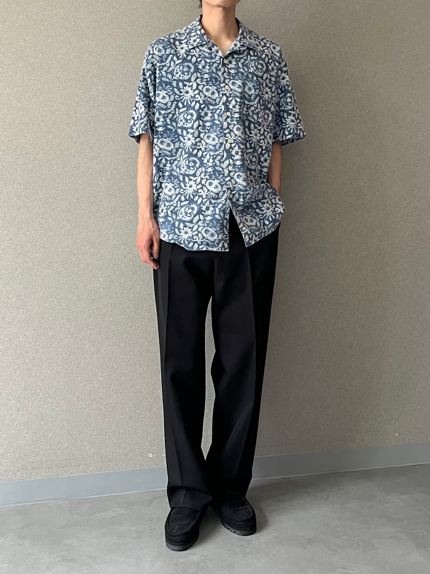 90's Polo Ralph Lauren open collar shirt "CALDWELL"