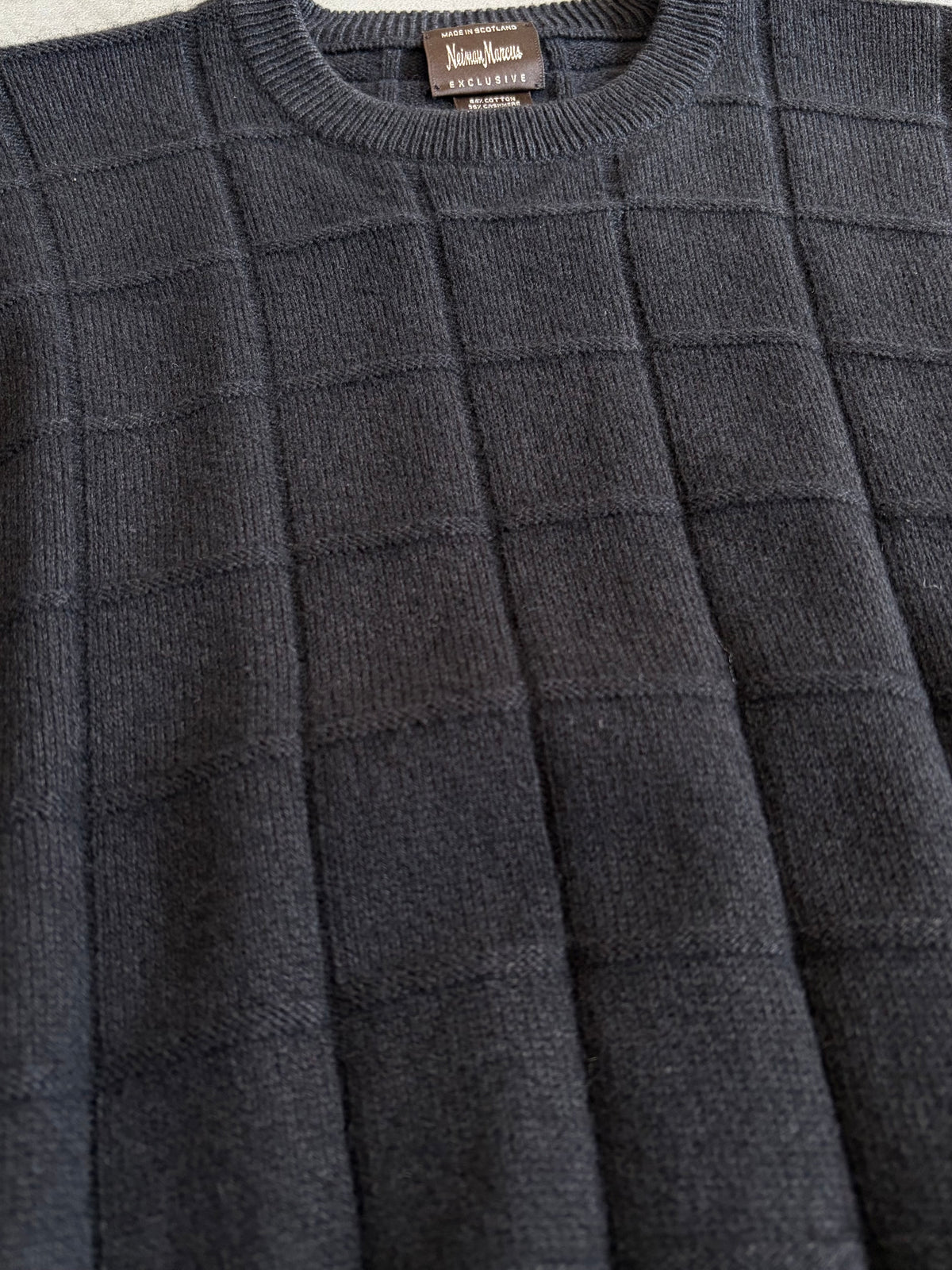 90's Neiman Marcus cashmere knit sweater "Made in SCOTLAND"