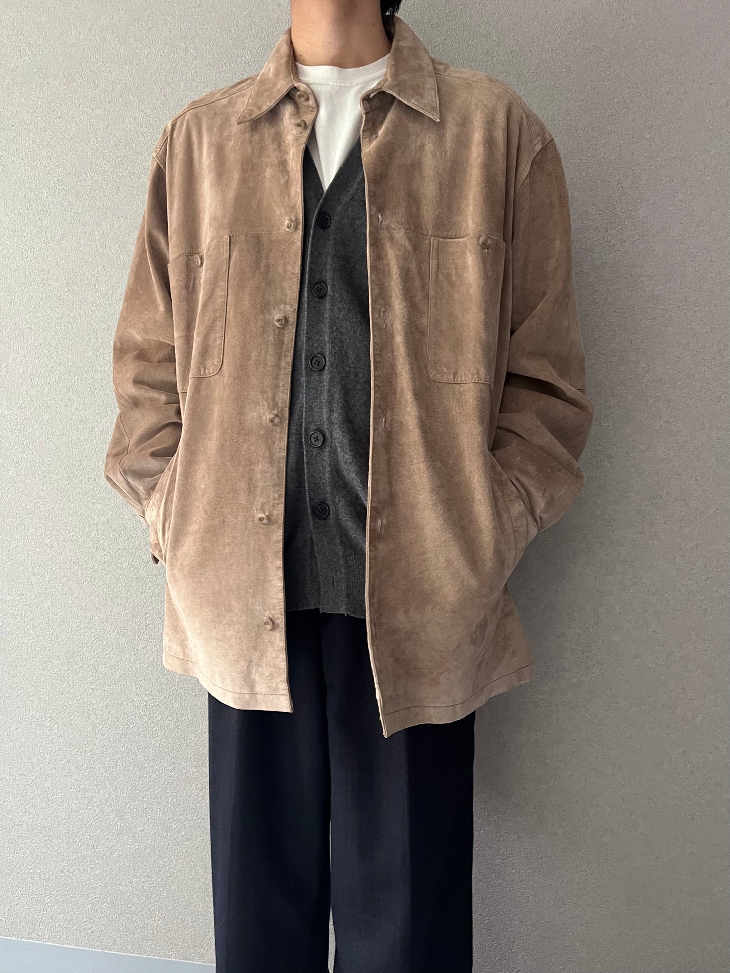 90's PERRY ELLIS leather jacket