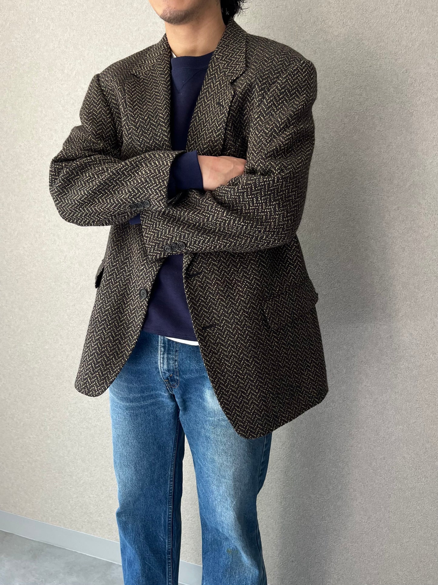 90's Ermeneglido Zegna silk tailored jacket