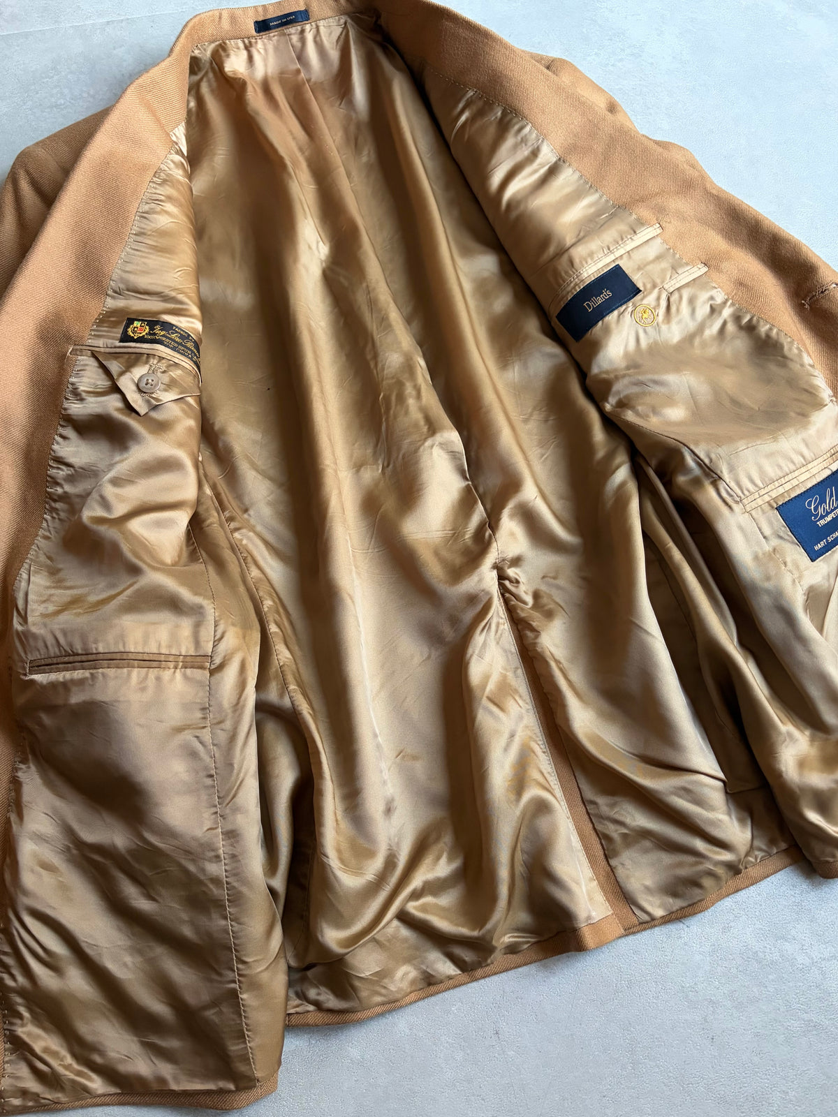 90's Dillard's × Loro Piana cashmere tailored jacket "Made in USA"