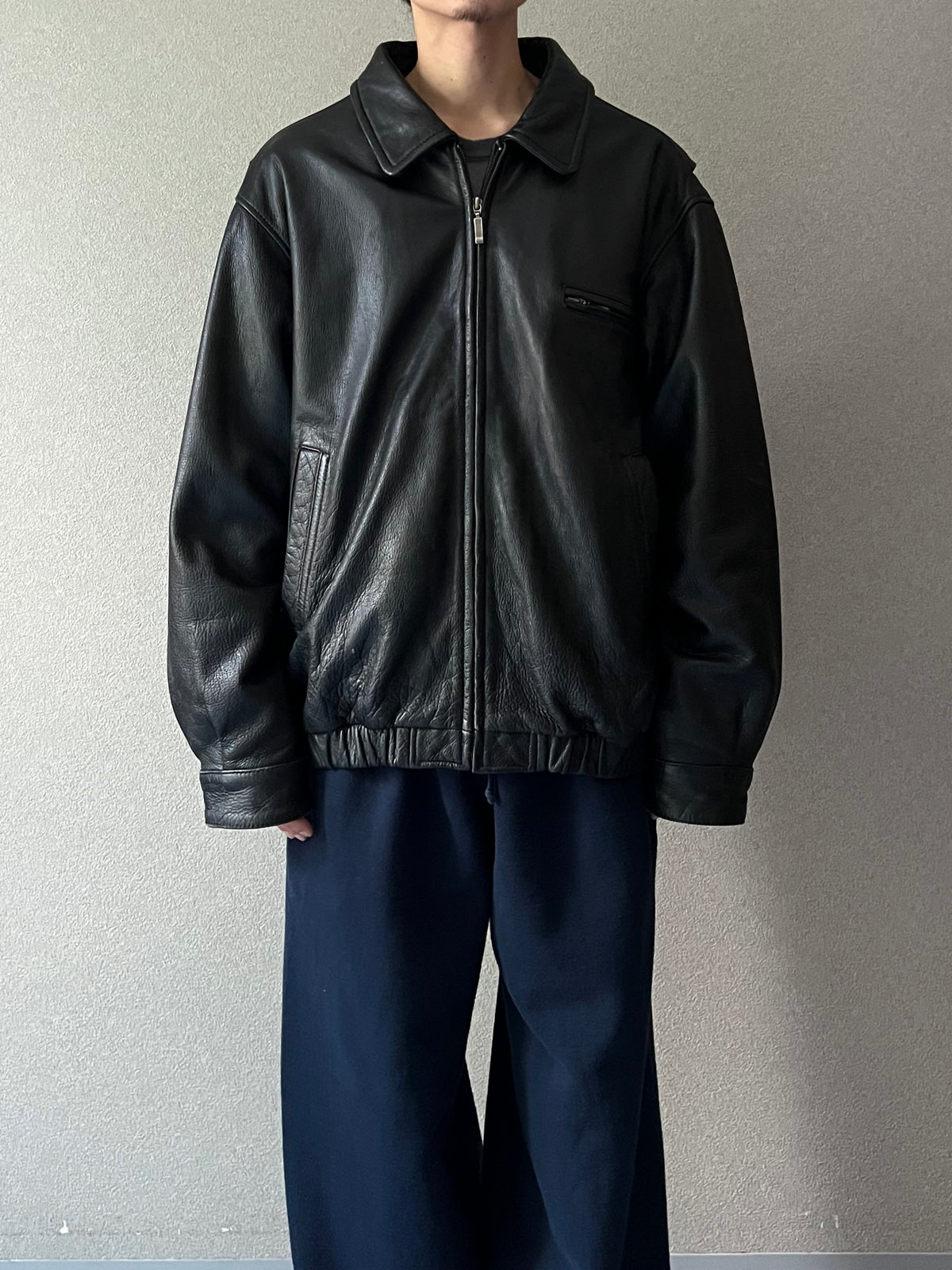 00's ST.JOHN'S BAY leather jacket