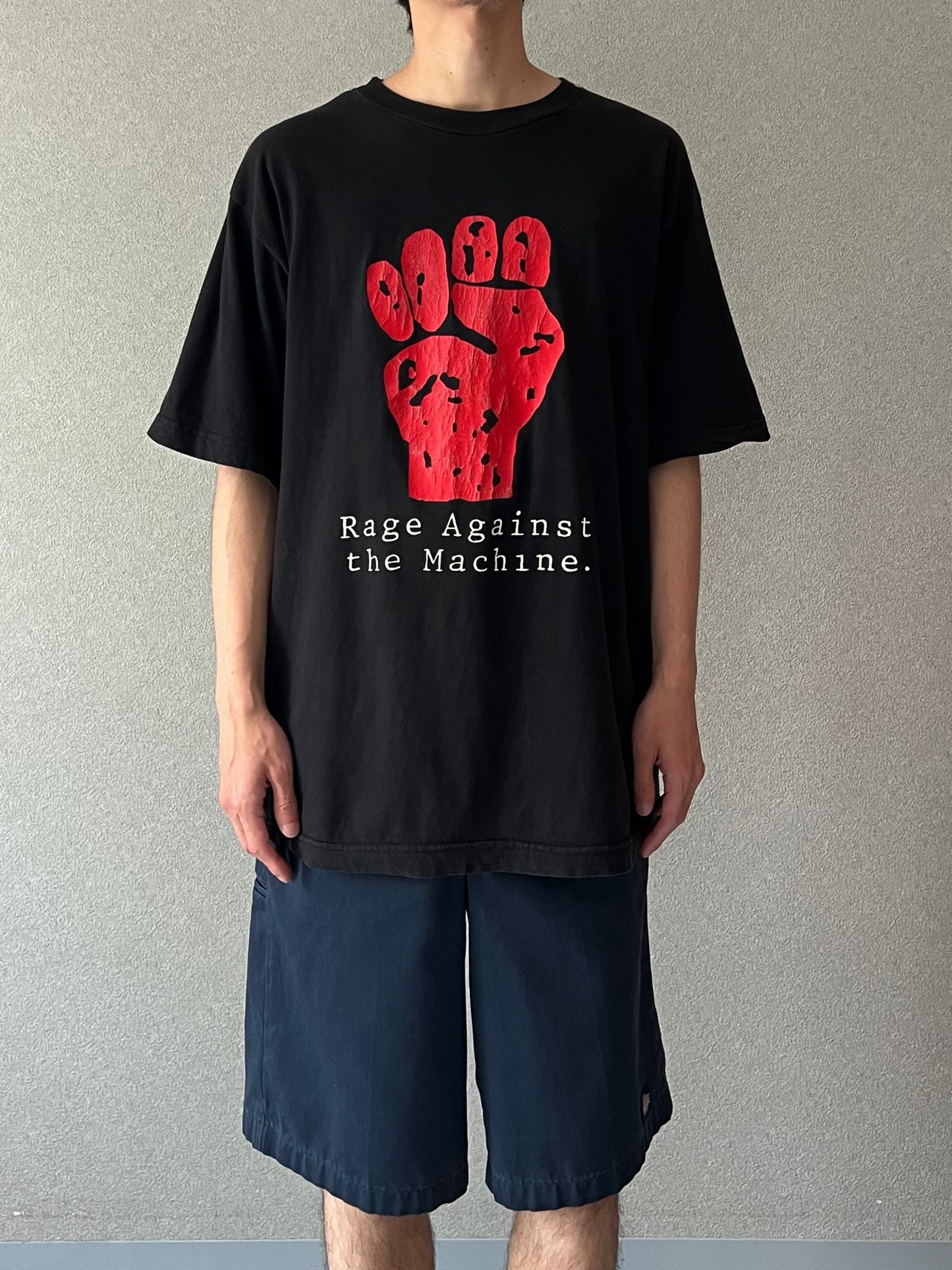 90's〜 RAGE AGAINST THE MACHINE music t-shirt