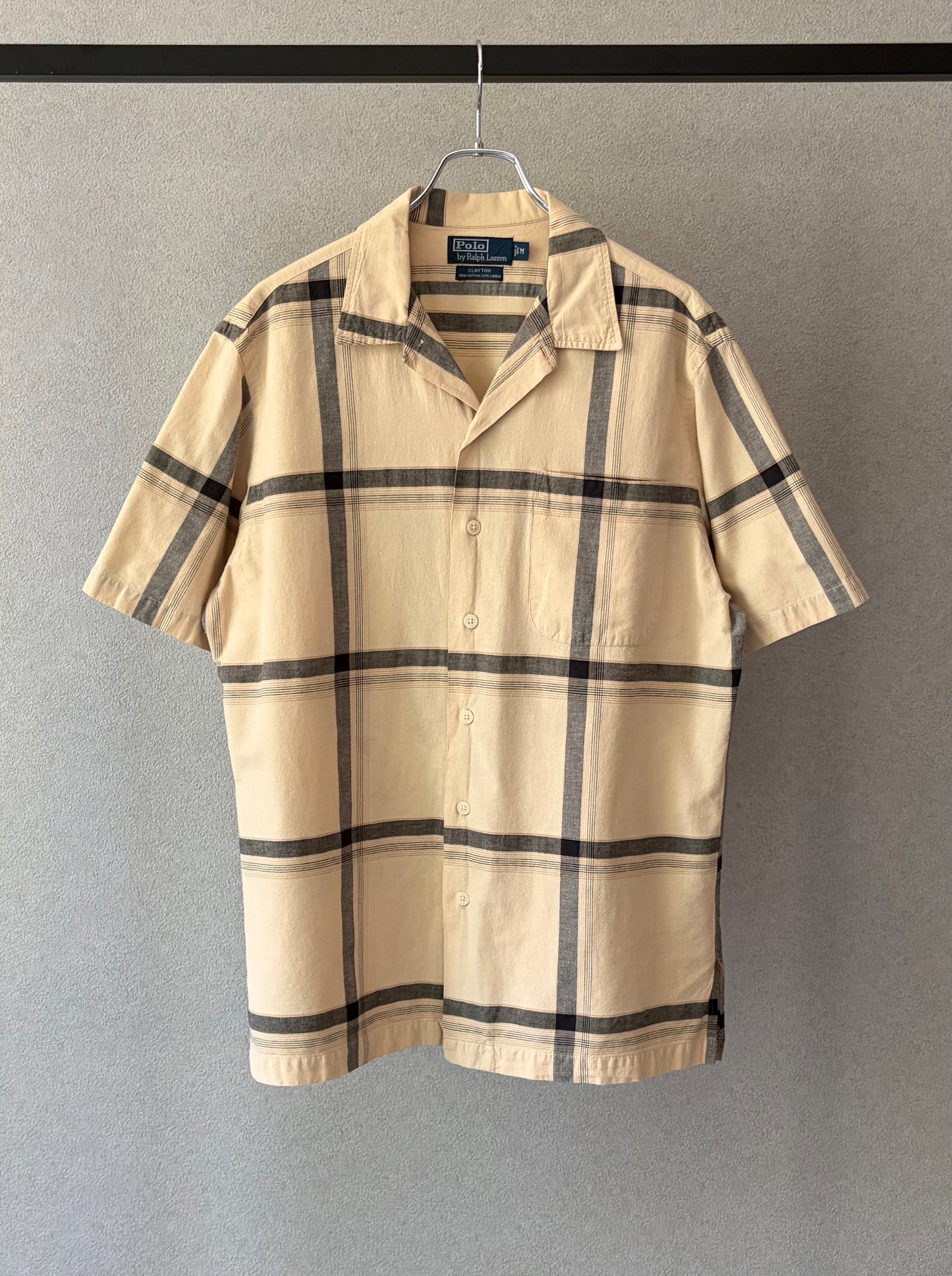90's Polo Ralph Lauren open collar shirt "CLAYTON"