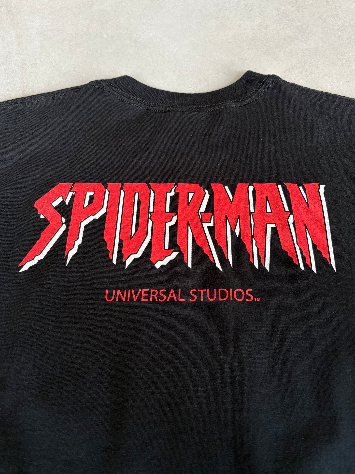 00's SPIDERMAN × UNIVERSAL STUDIOS print t-shirts