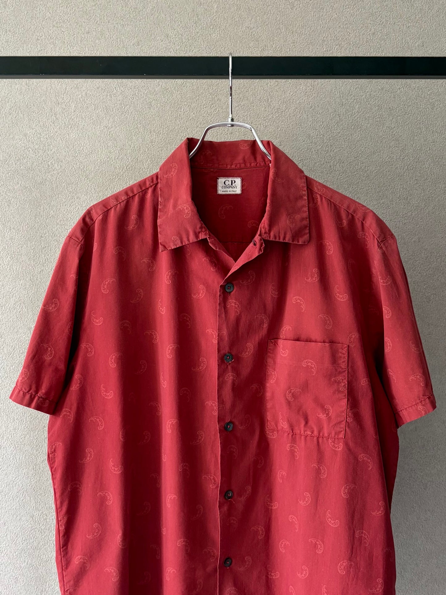90's〜 C.P. COMPANY open collar shirt "Made in ITALY"