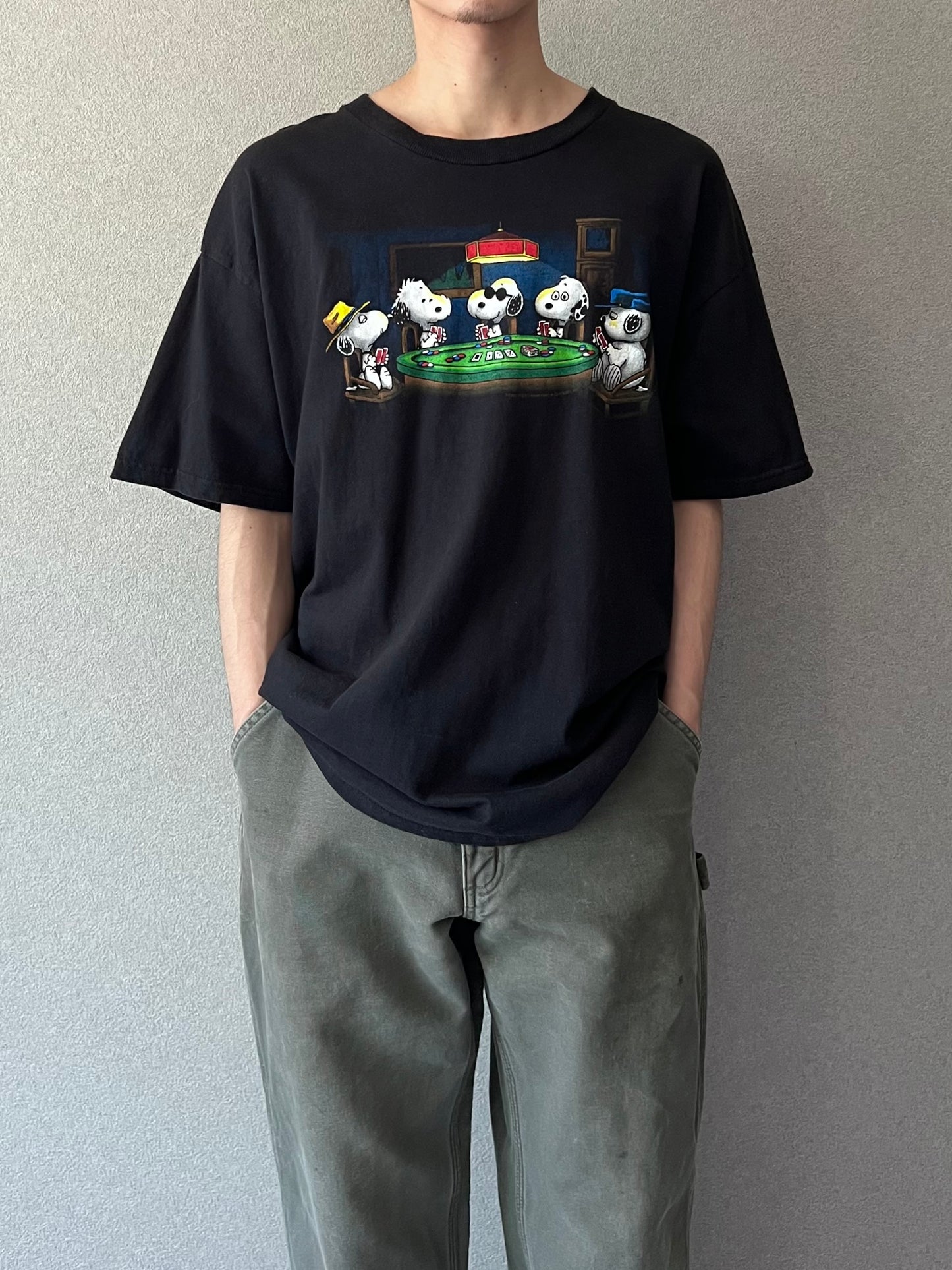 00's PEANUTS print t-shirt