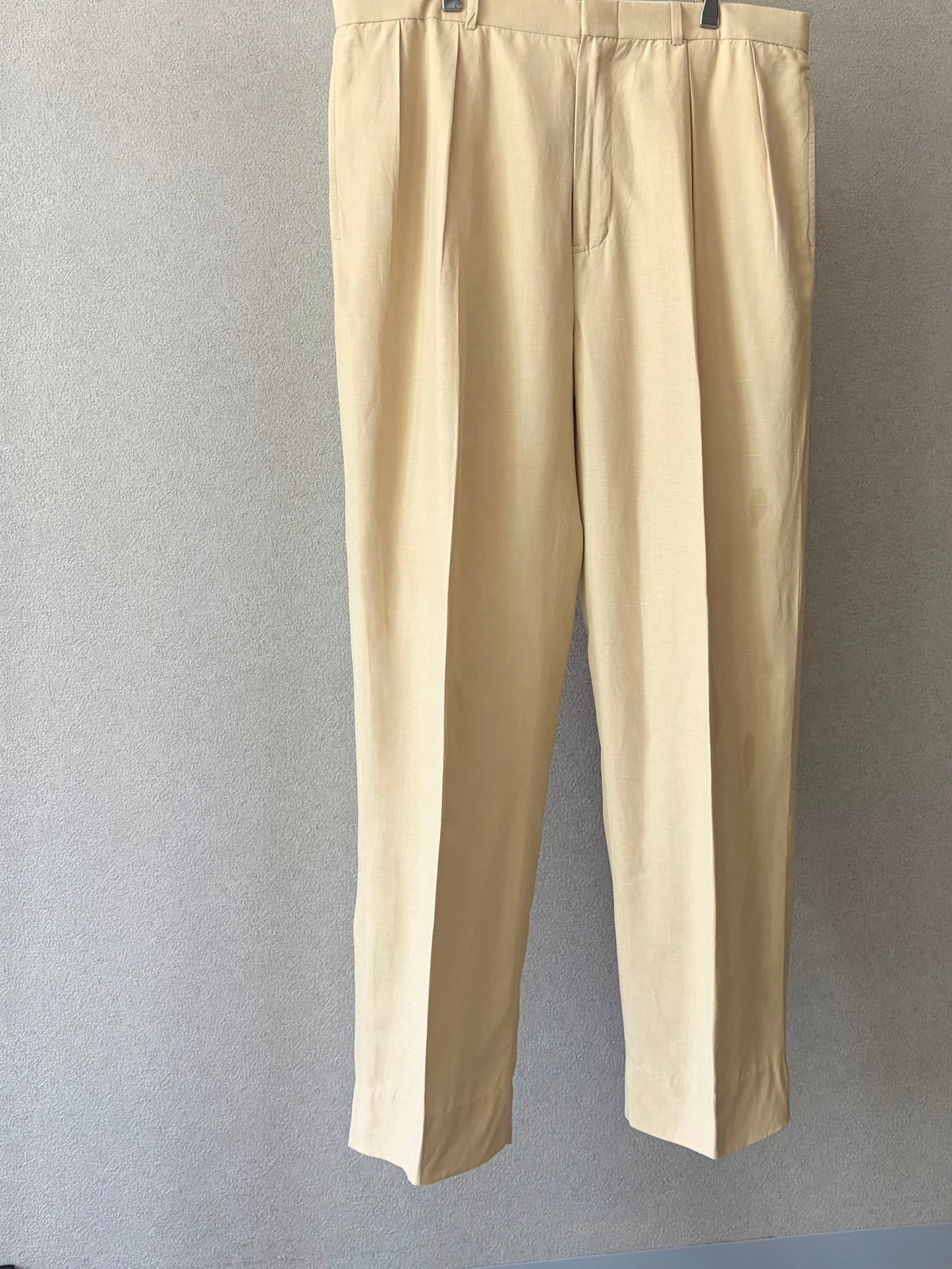 00's Polo Ralph Lauren linen×silk slacks