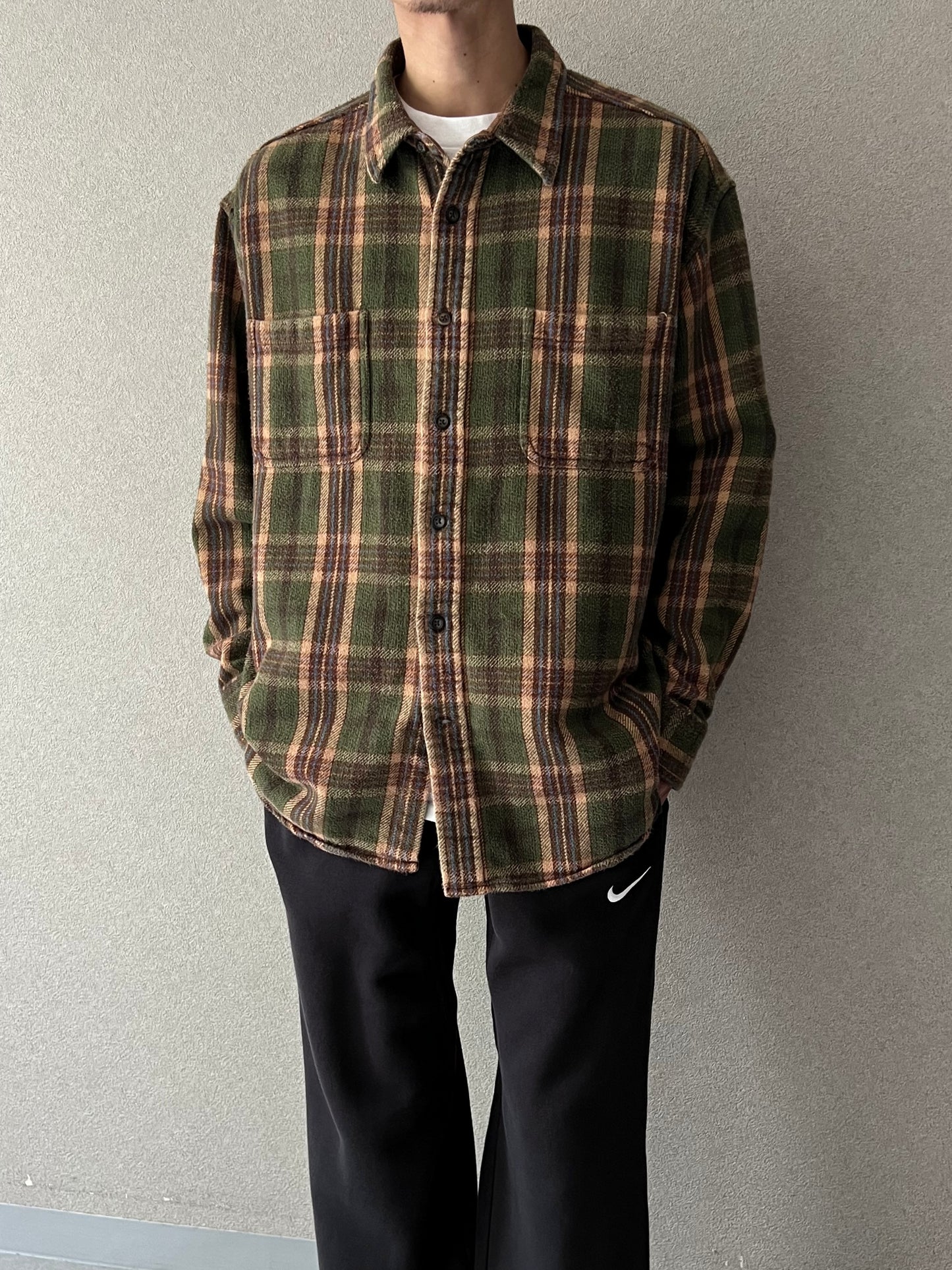 00's ST.JOHN'S BAY flannel shirt