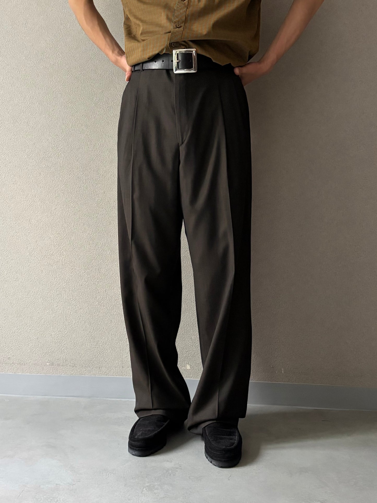 80's〜 Zanella wool slacks "Made in ITALY"