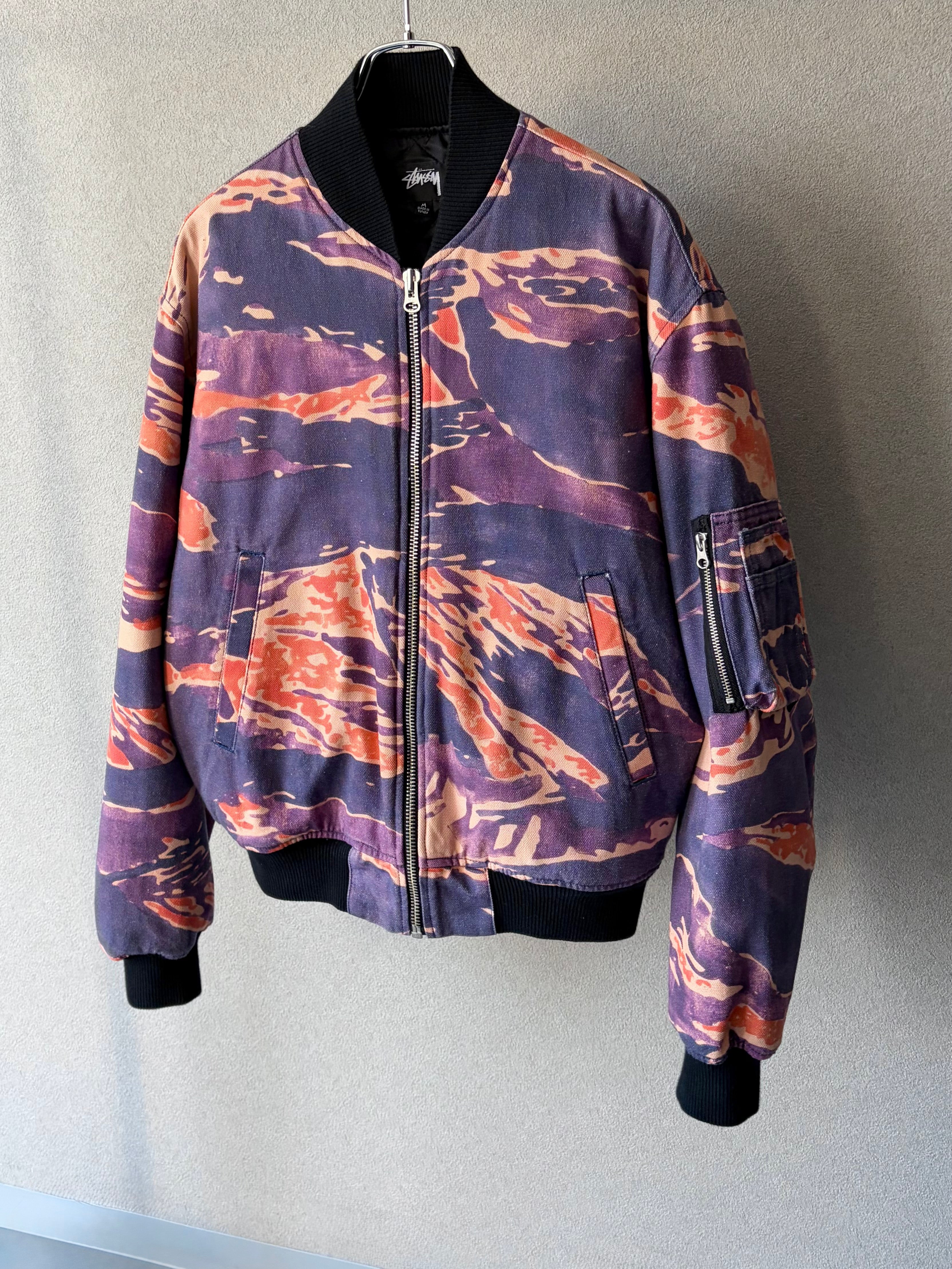 【値下げ可】STUSSY TIGRIS CANVAS BOMBER JACKET stussy bomber jacket – HARU CLOTHING STORE
