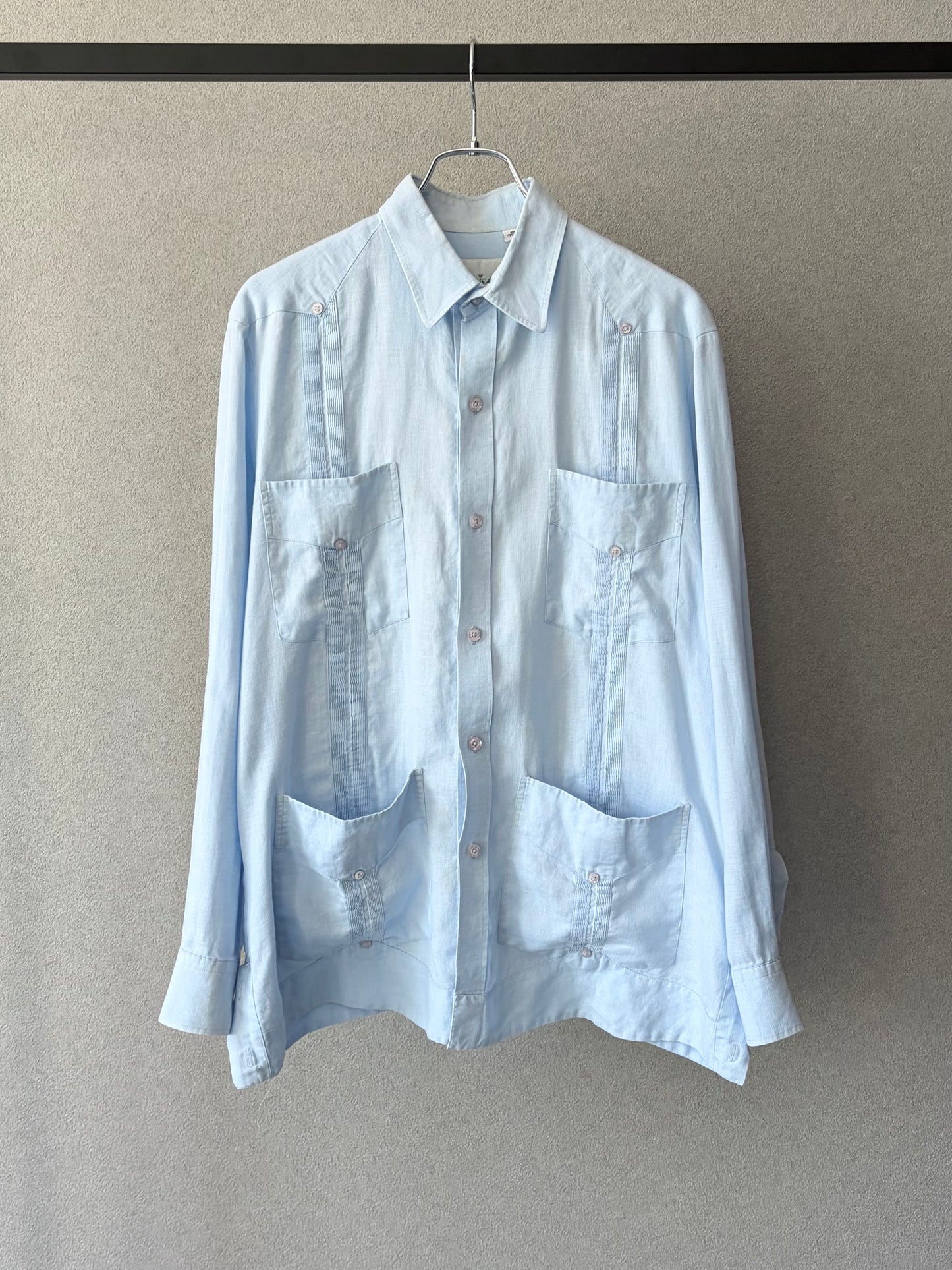 90's PANABRISA CORONA linen guayabera shirt