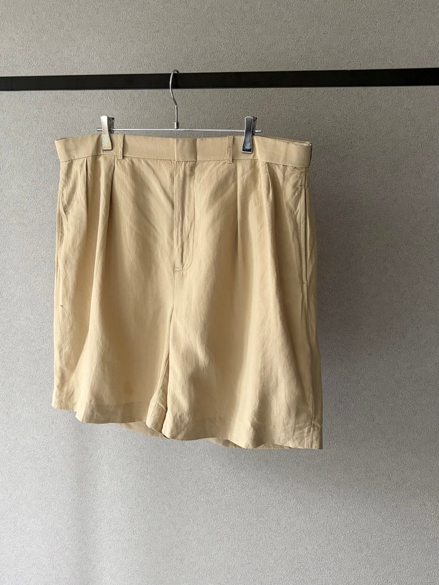 90's Polo Ralph Laure linen×silk shorts