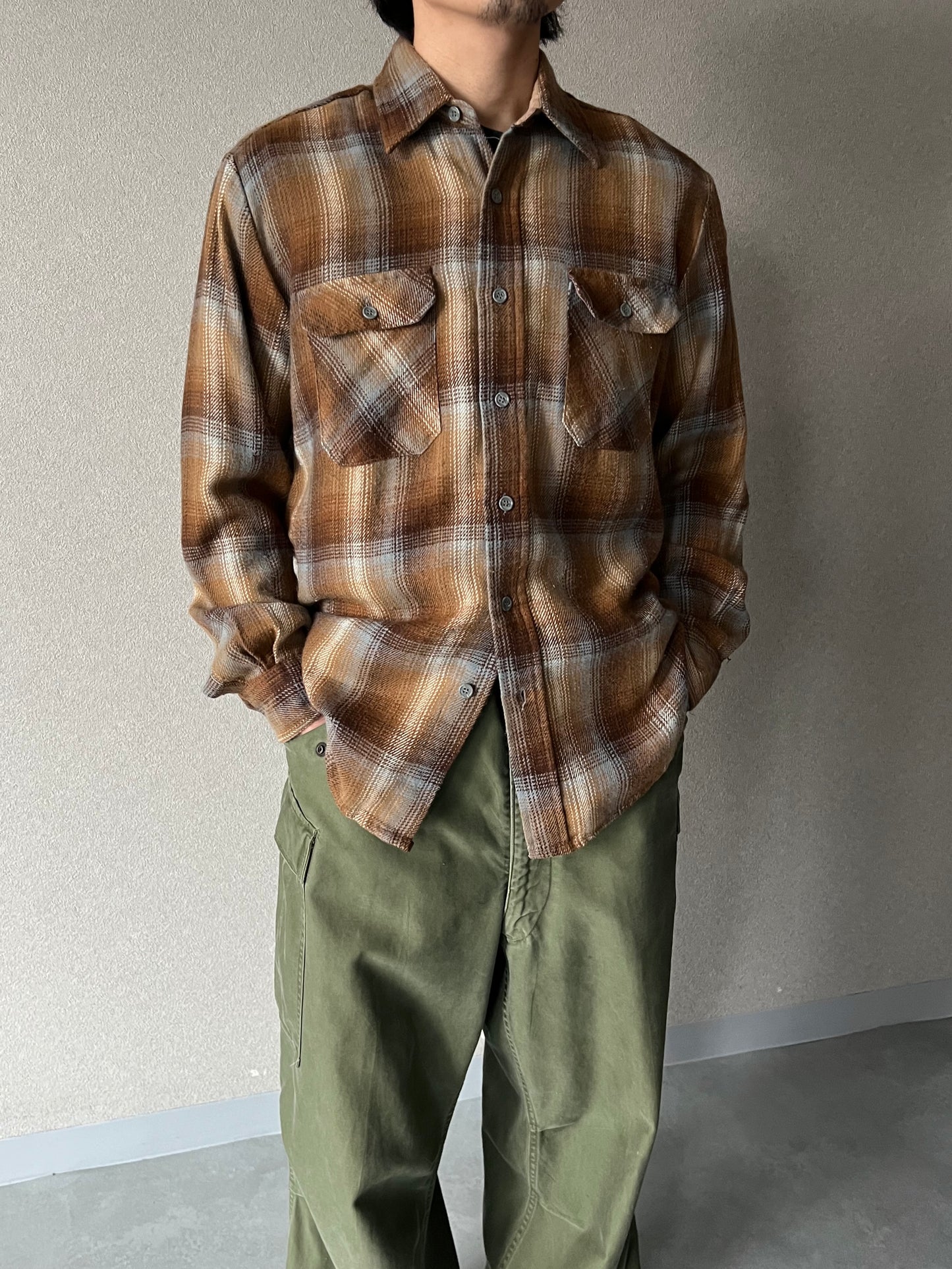 70's〜 OZARK TRAIL acryl shirt