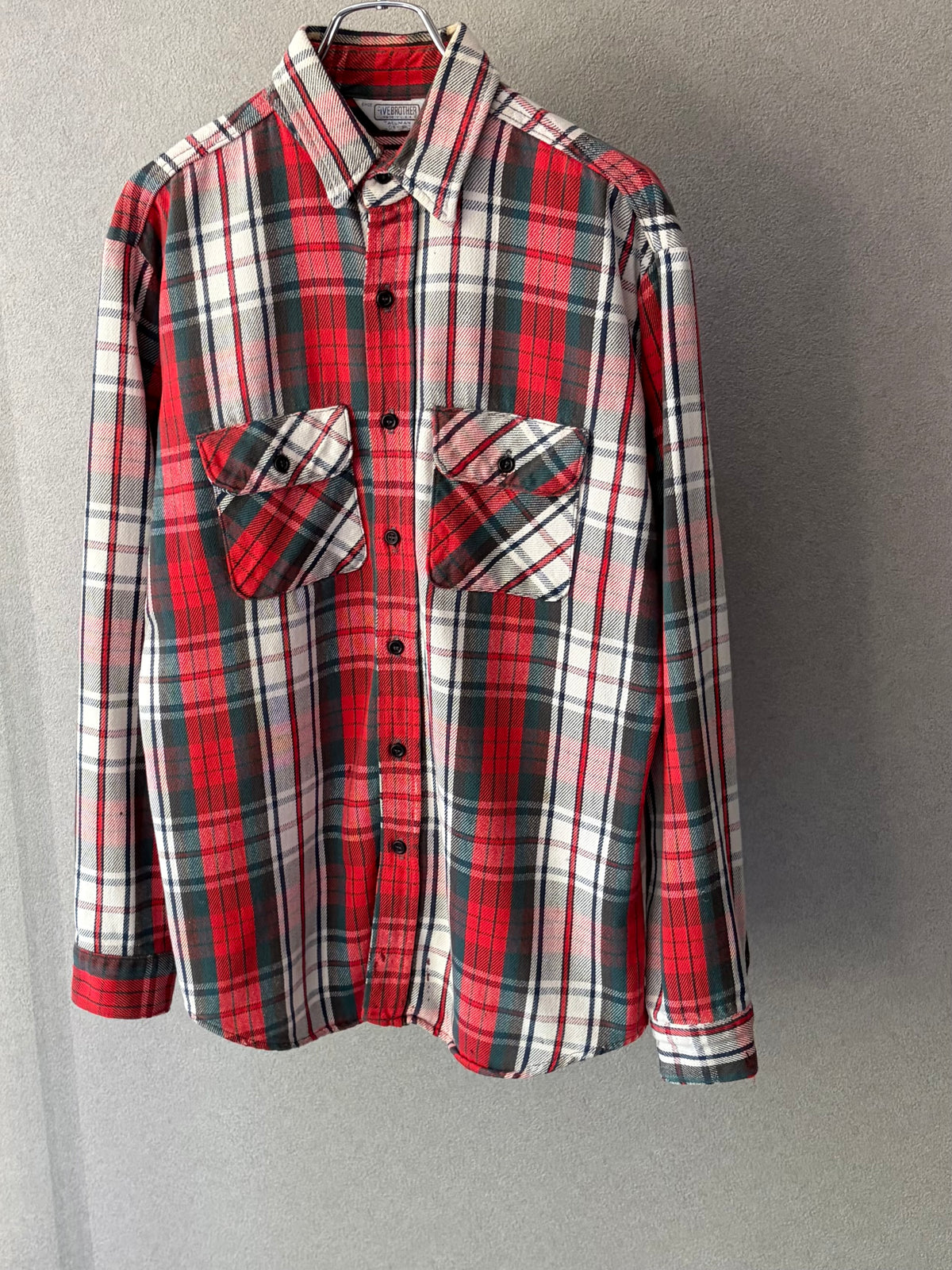 70's〜 FIVE BROTHER flannel shirt "Made in USA"