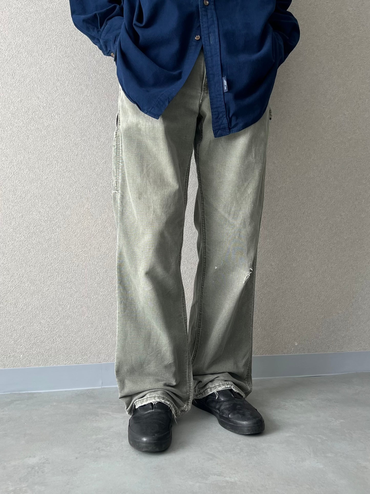 00's carhartt flannel lining painter pants