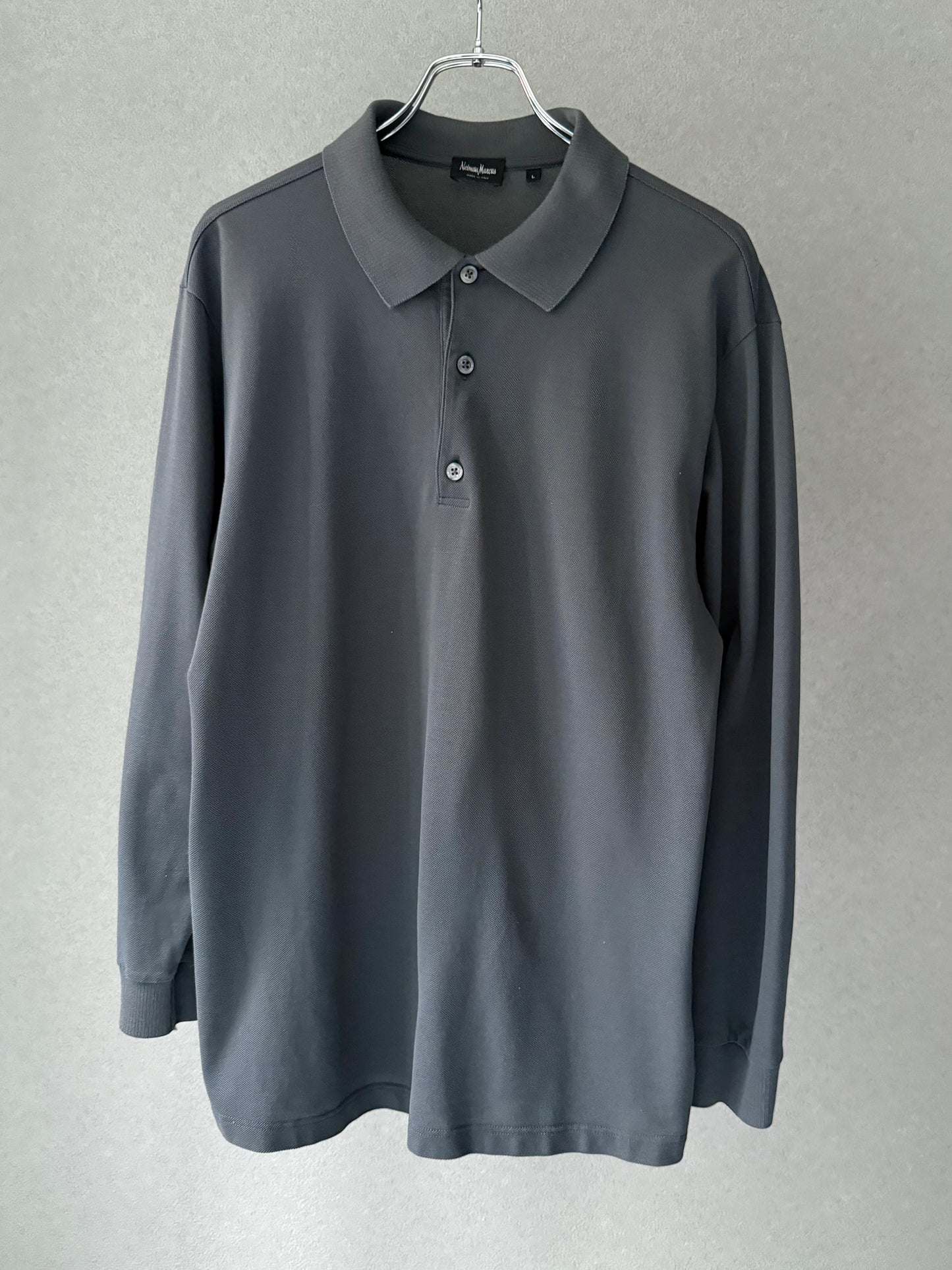 00's Neiman Marcus L/S polo shirt "Made in ITALY"