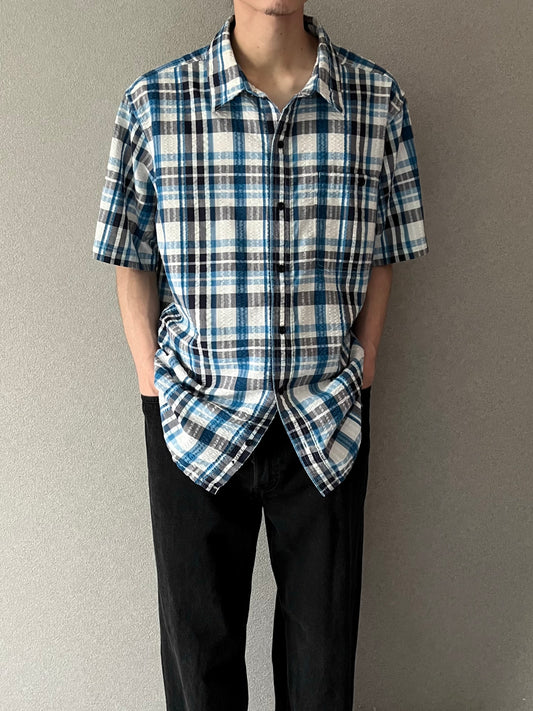 00's patagonia seersucker shirt
