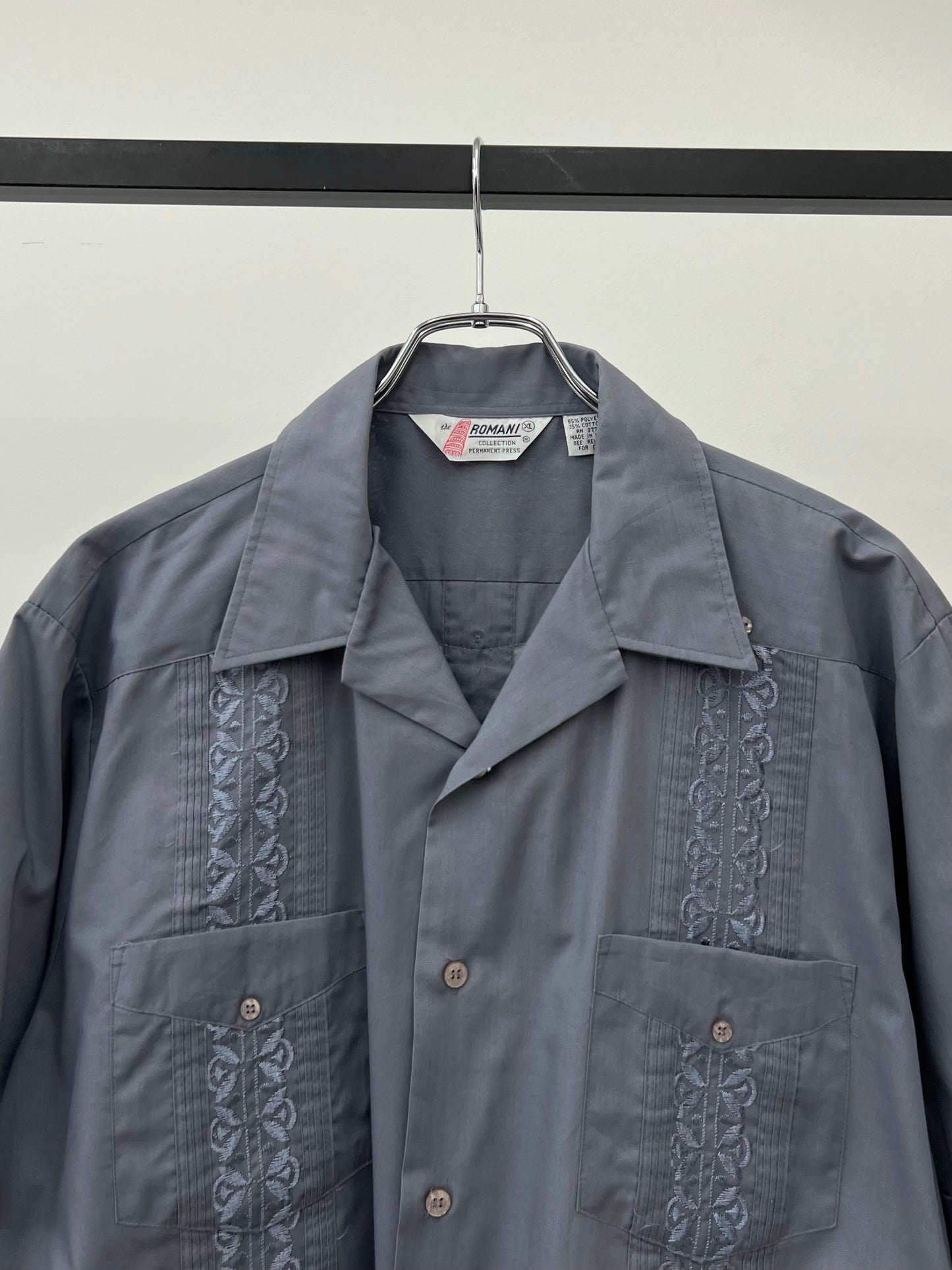 90's ROMANI guayabera shirt