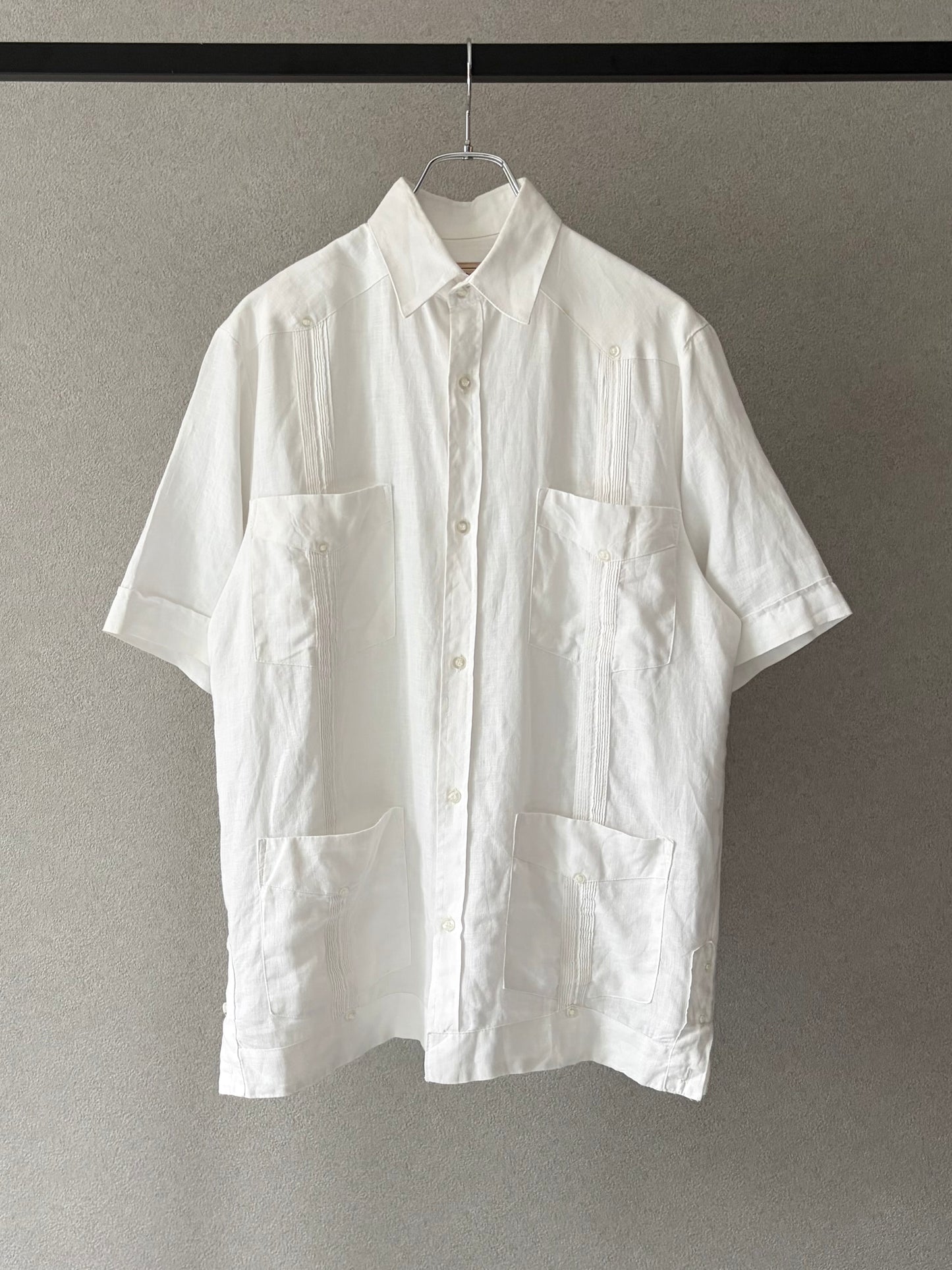 90's MY CUBAN STORE linen guayabera shirt
