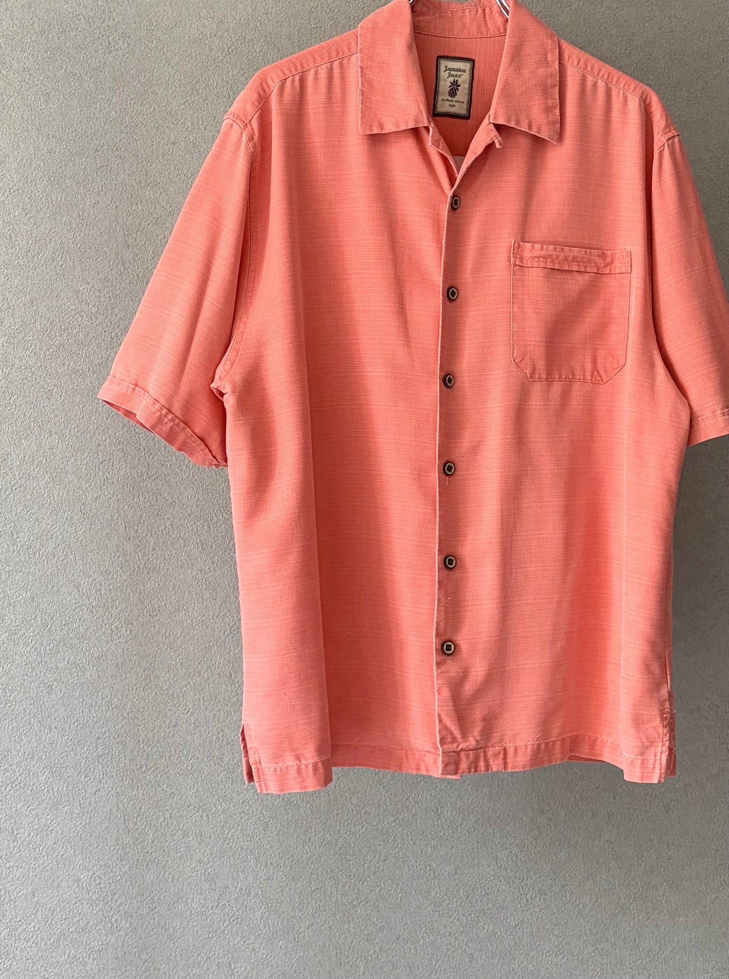 00's Jamaica Jaxx silk open collar shirt
