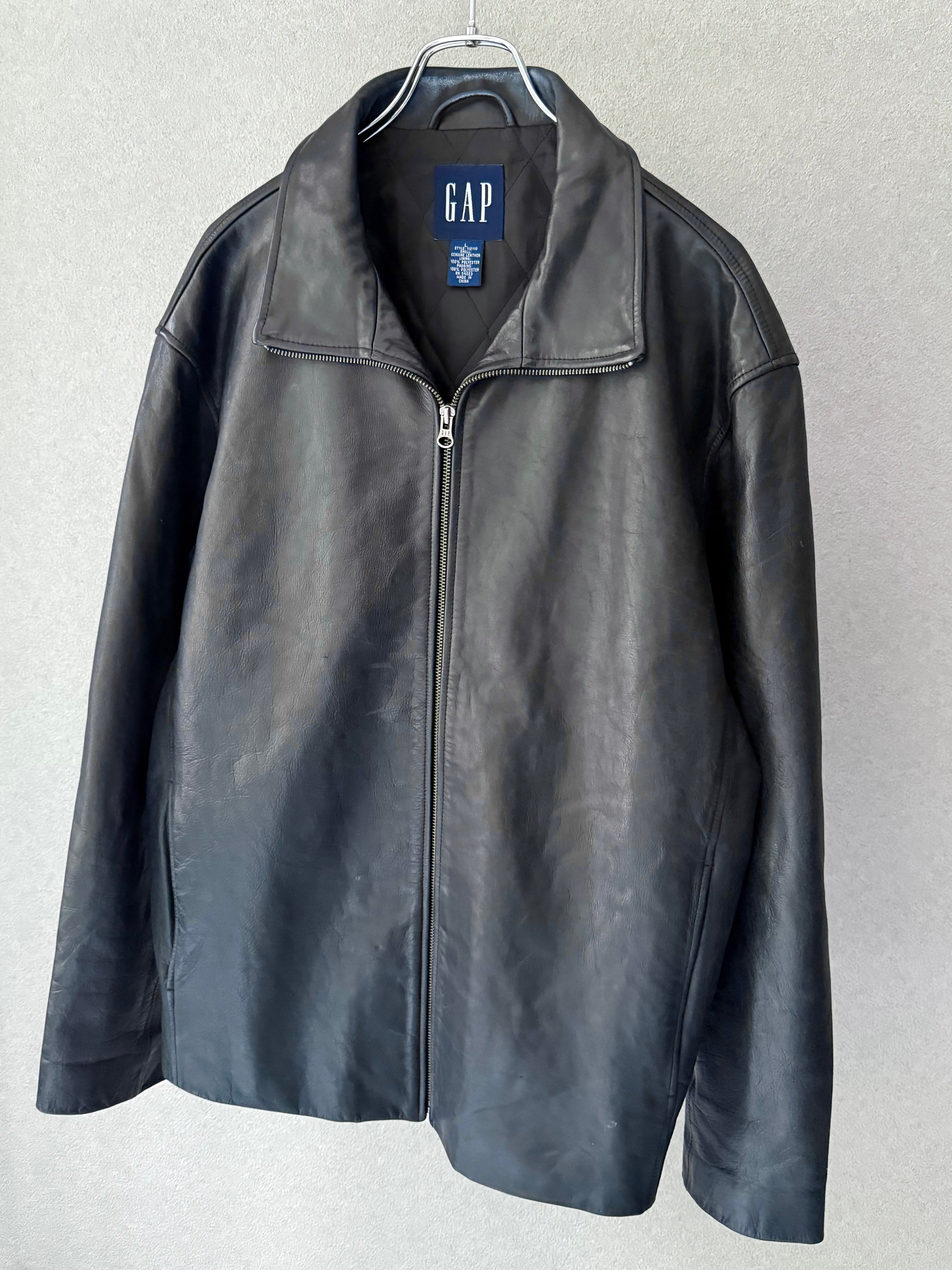 00s GAP leather jacket レザージャケット 00's GAP leather jacket – HARU CLOTHING STORE