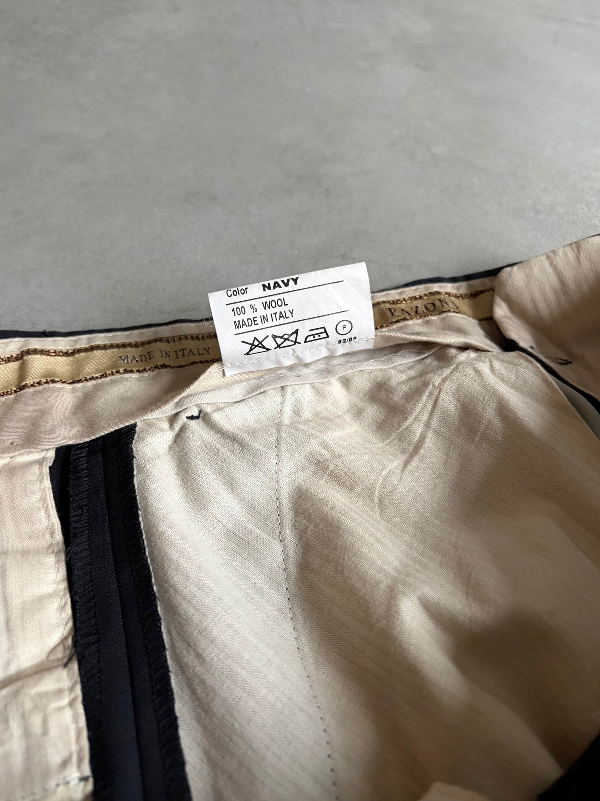 00's PAZONI wool slacks "Made in ITALY"