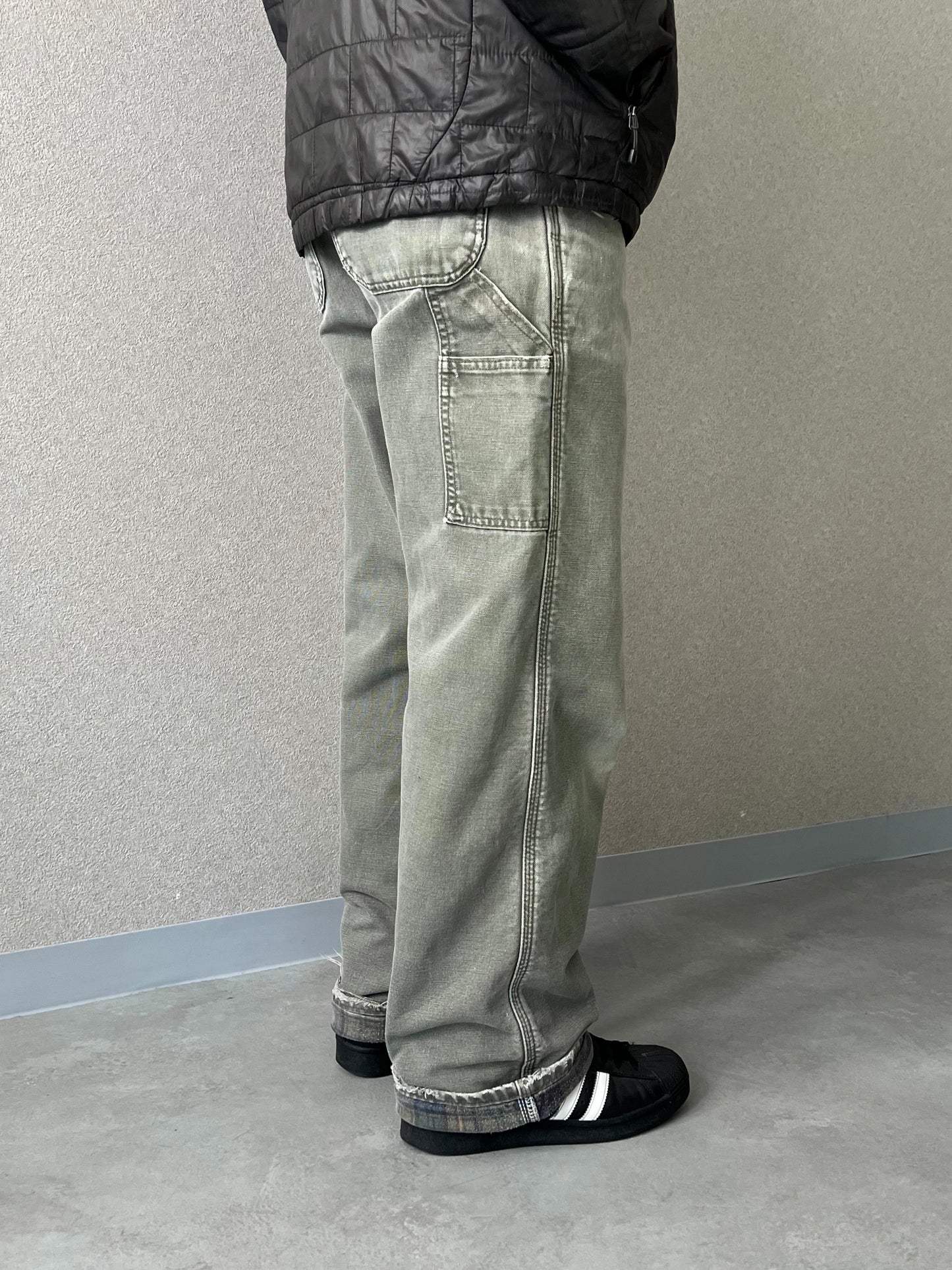 00's carhartt flannel lining painter pants