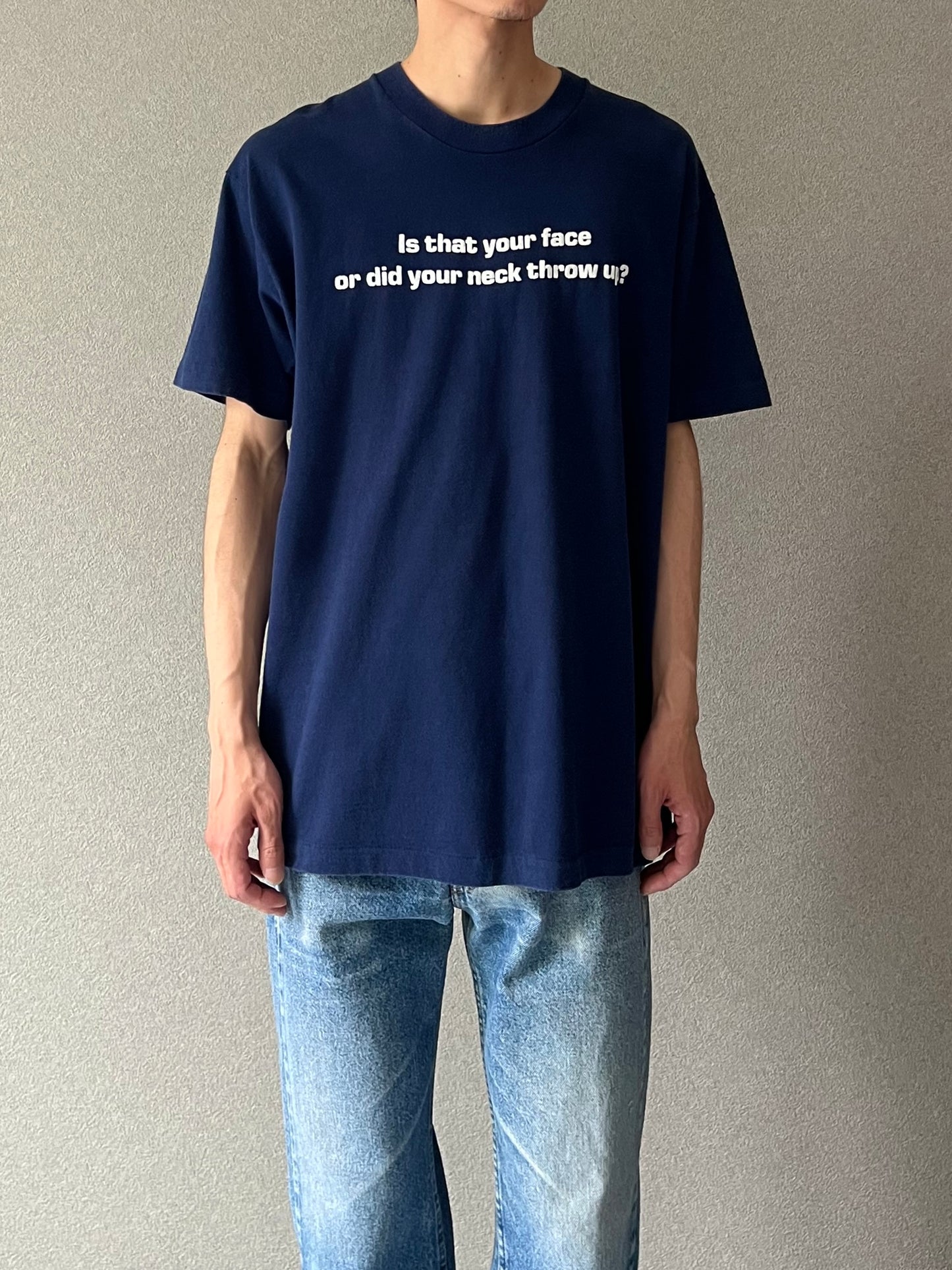 90's UNKNOWN message t-shirt "Made in USA"