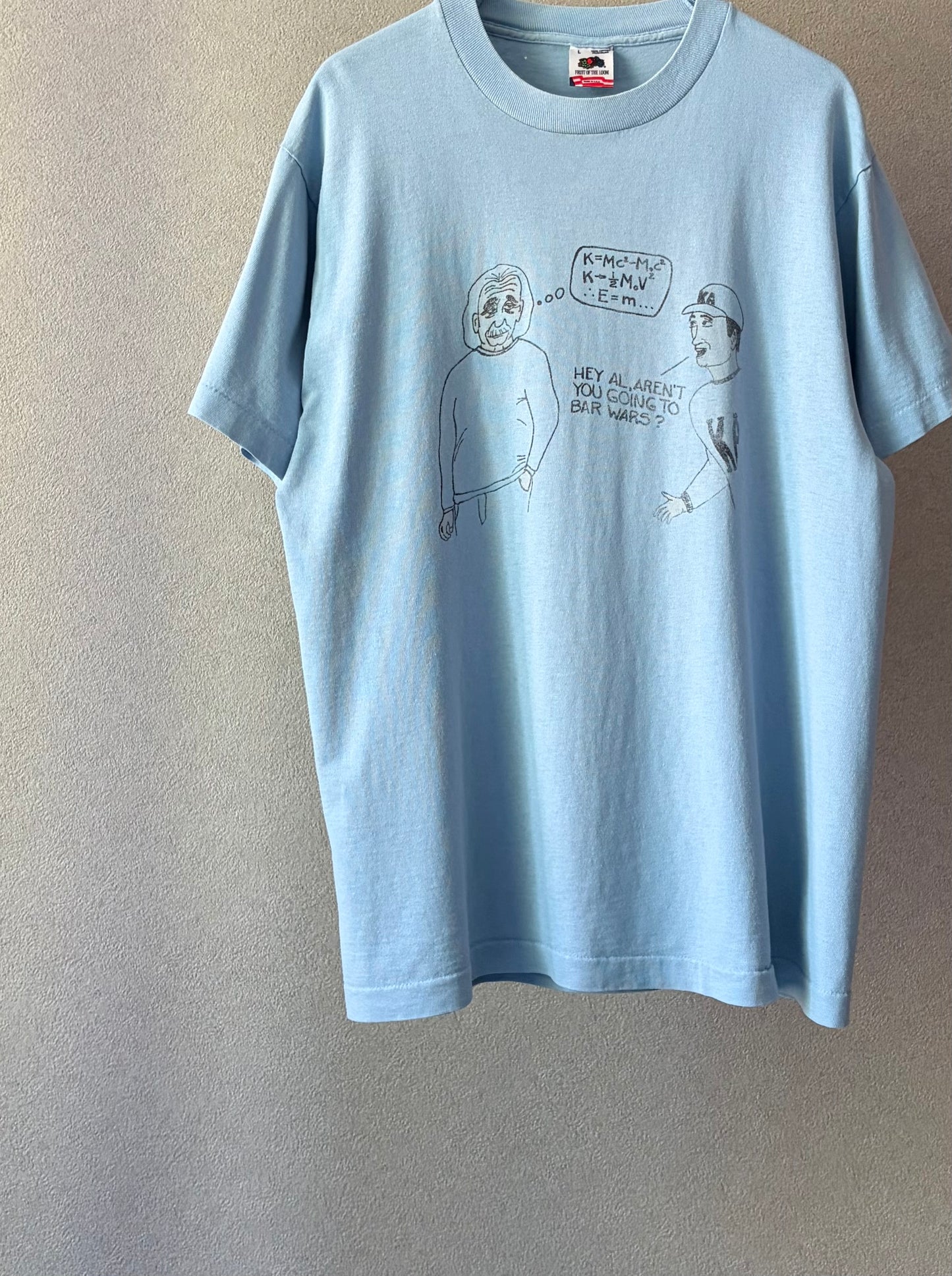 90's UNKNOWN print t-shirt "Made in  USA"
