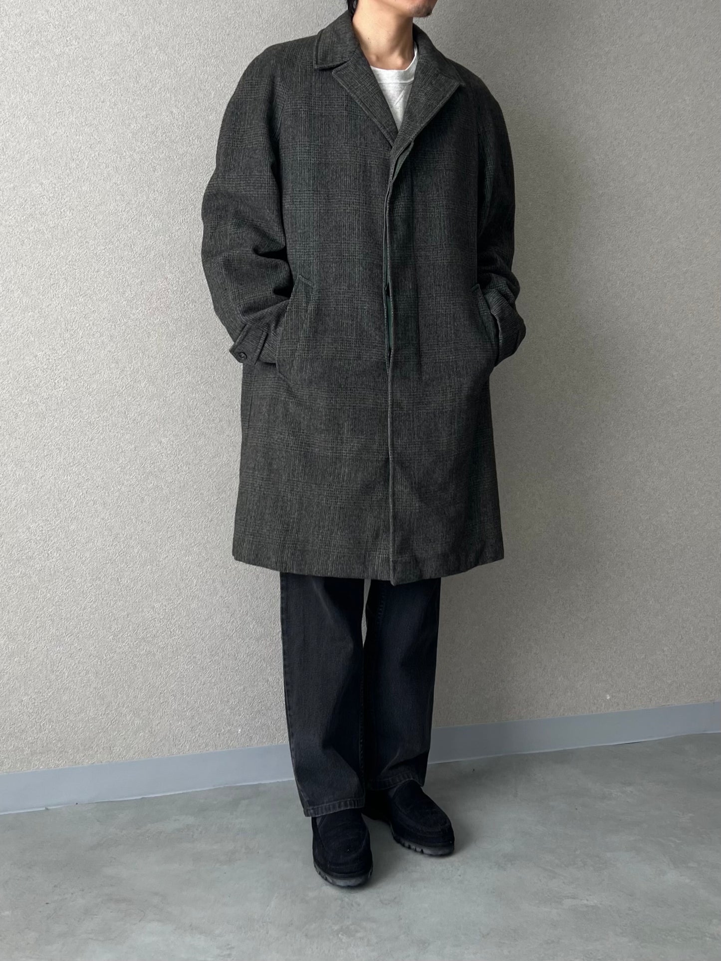 60's VINTAGE wool chester coat