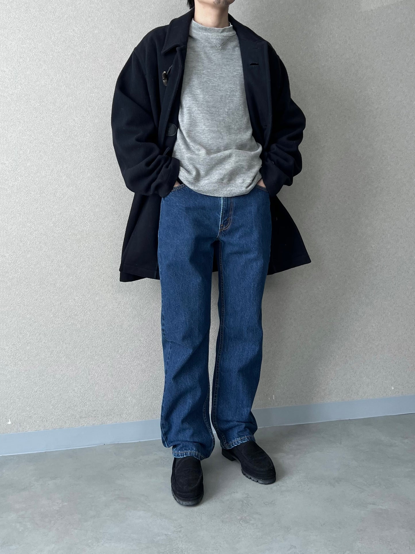 90's Polo Ralph Lauren wool half coat