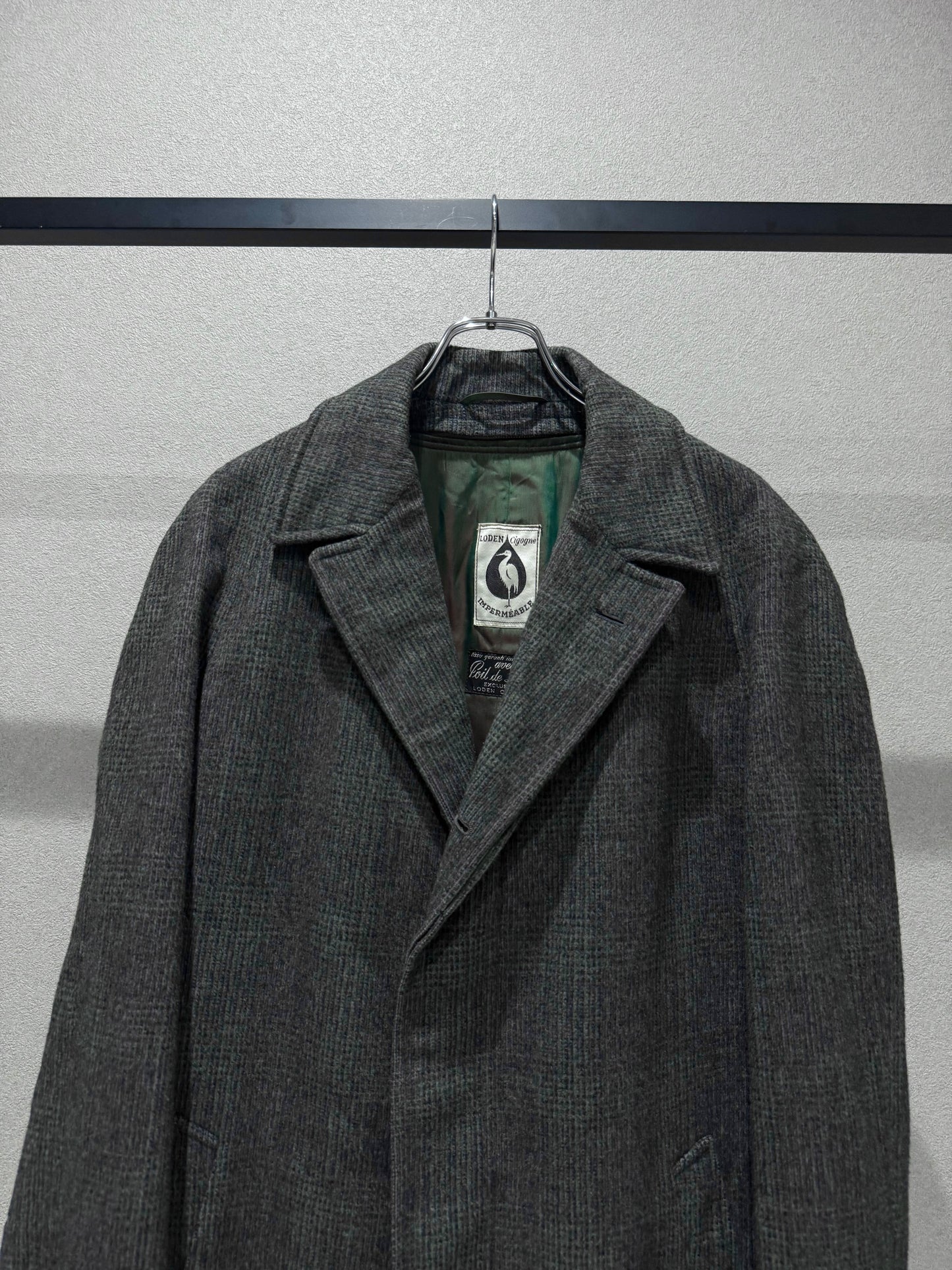 60's VINTAGE wool chester coat