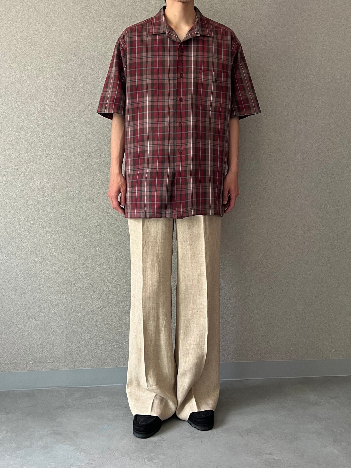90's Polo Ralph Lauren open collar shirt "CALDWELL"