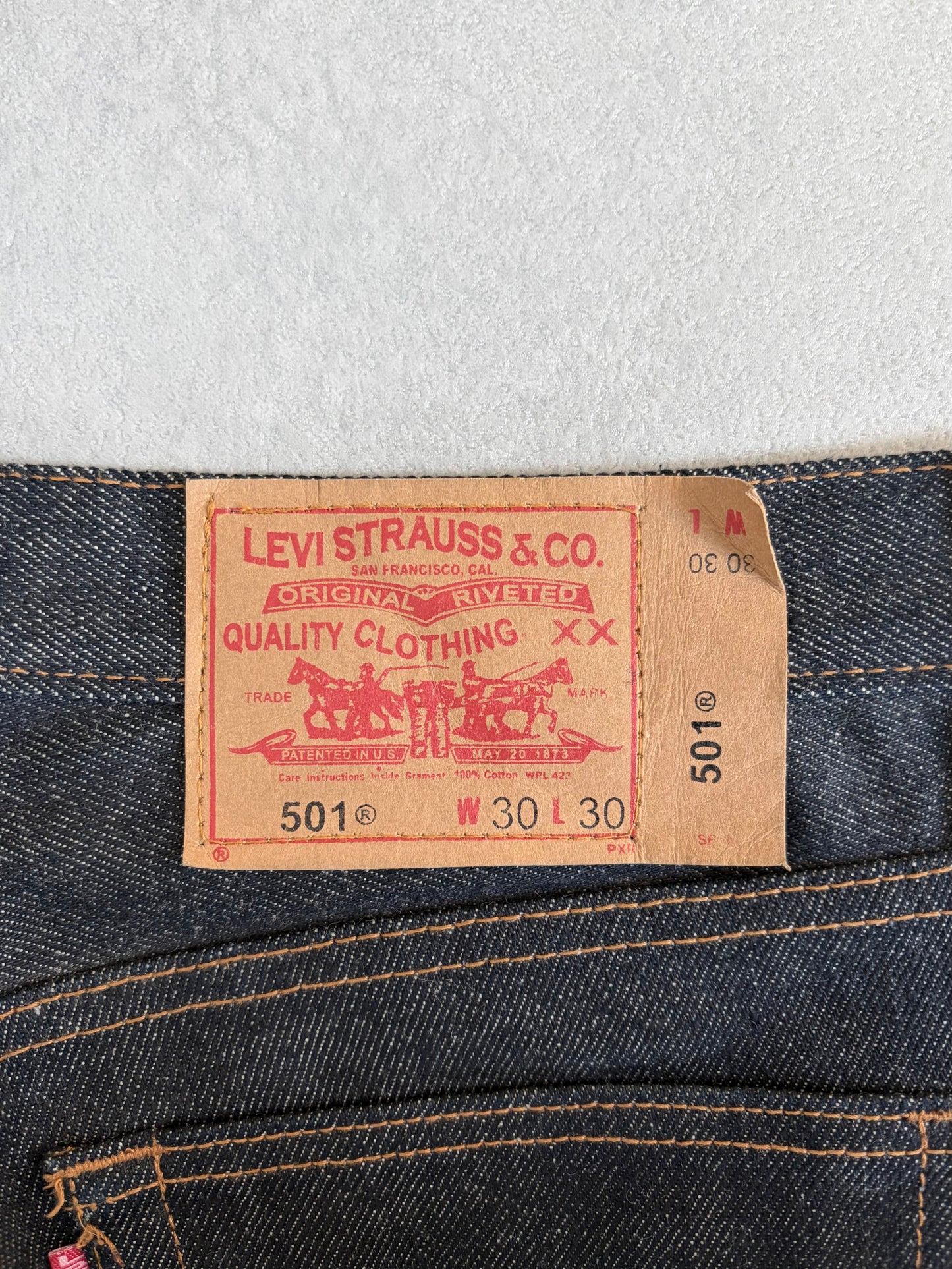 00's Levi's 501 denim pants "DEAD STOCK"