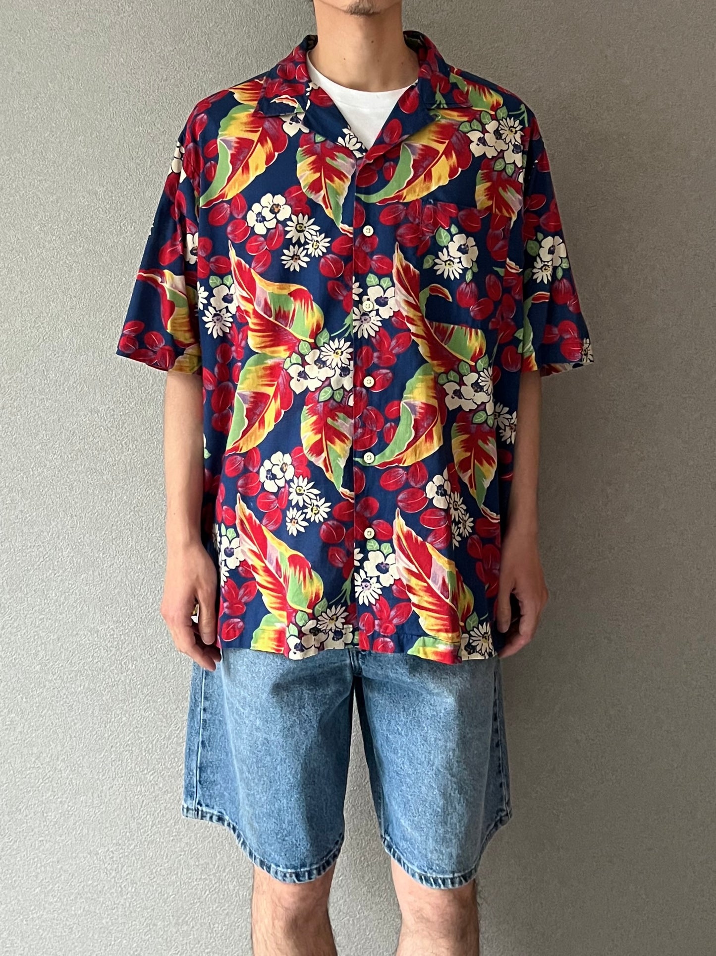 90's Polo Ralph Lauren open collar shirt "CALDWELL"