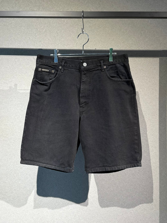 90's Calvin Klein black denim shorts