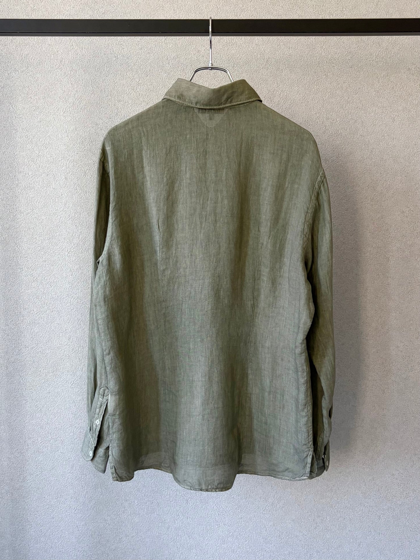90's Paul Stuart pullover linen shirt "Made in ITALY"