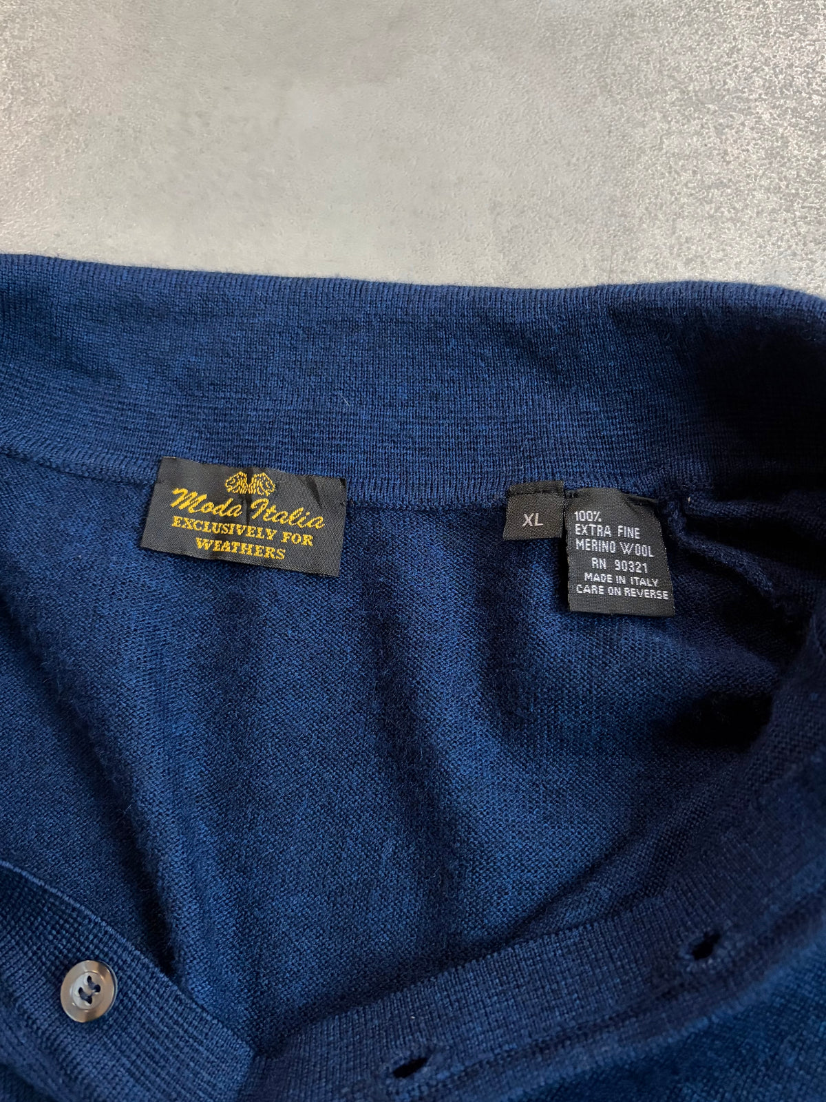 90's Moda Italia knit polo shirt "Made in ITALY"