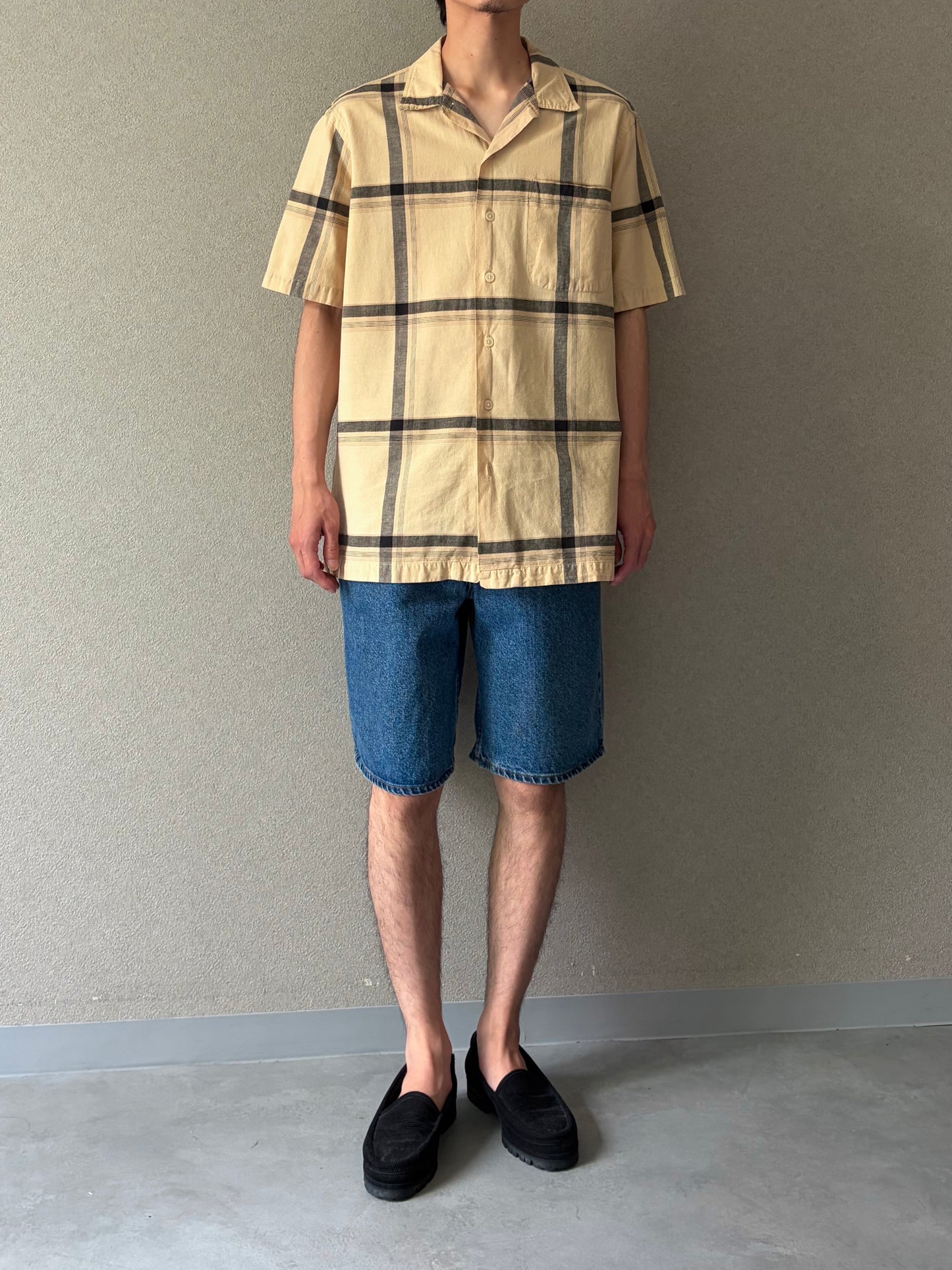 90's Polo Ralph Lauren open collar shirt "CLAYTON"