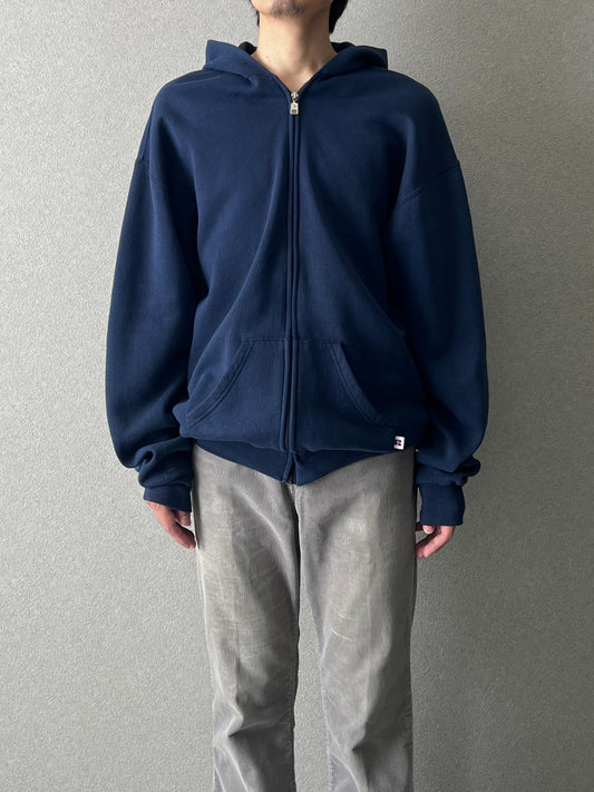 90's RUSSELL zip up sweat hoodie