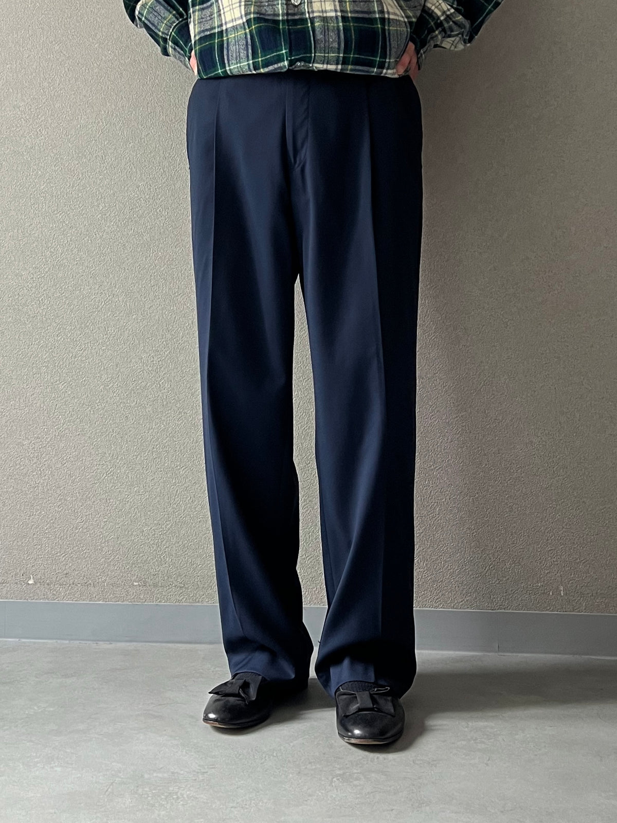 00's DANIEL CREMIEUX × Loro Piana wool slacks