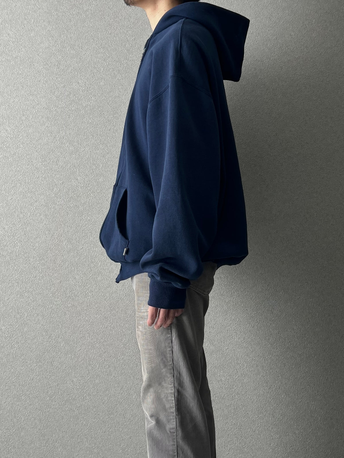 90's RUSSELL zip up sweat hoodie