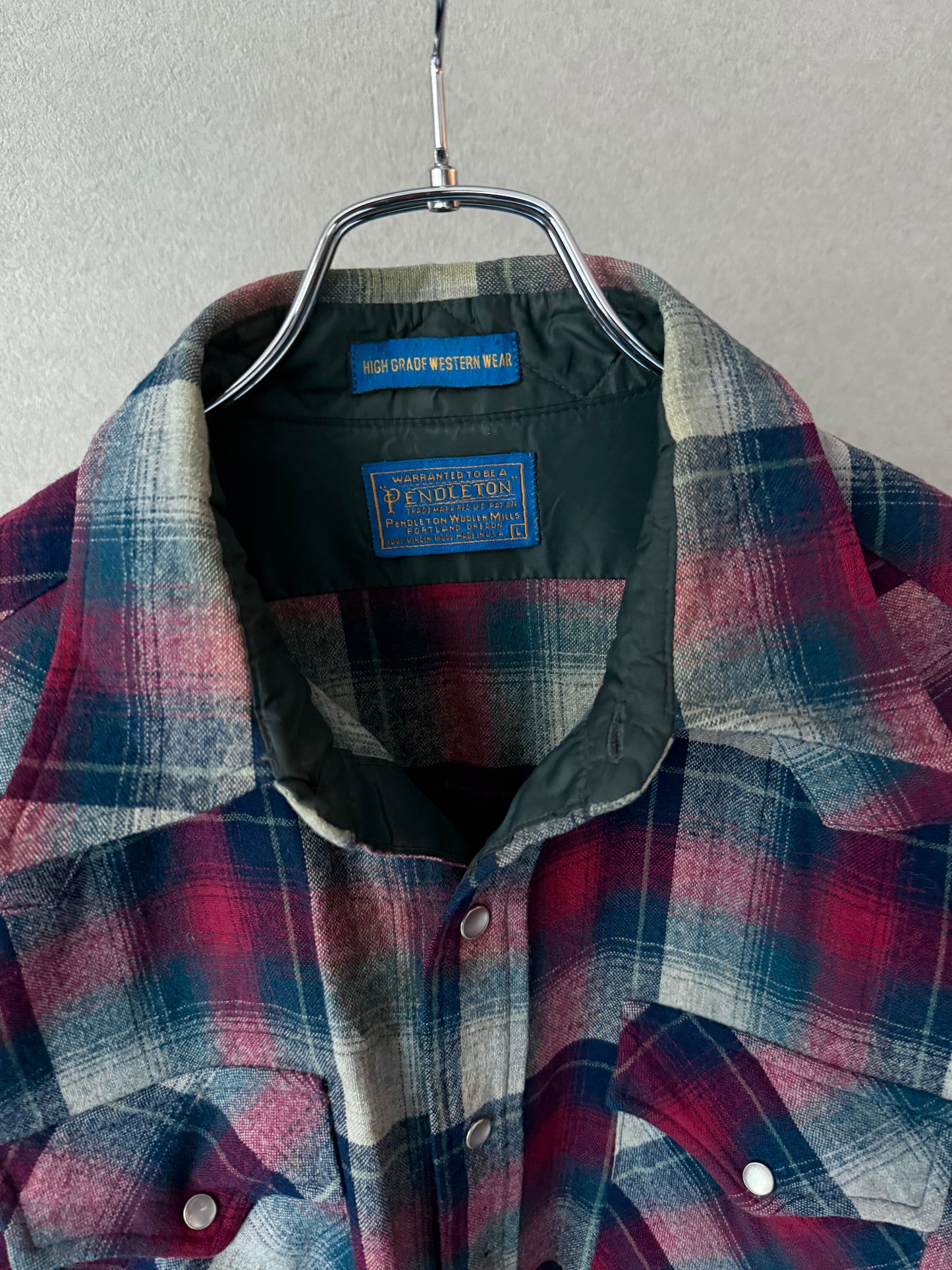 90's PENDLETON western wool shirt "Made in USA"