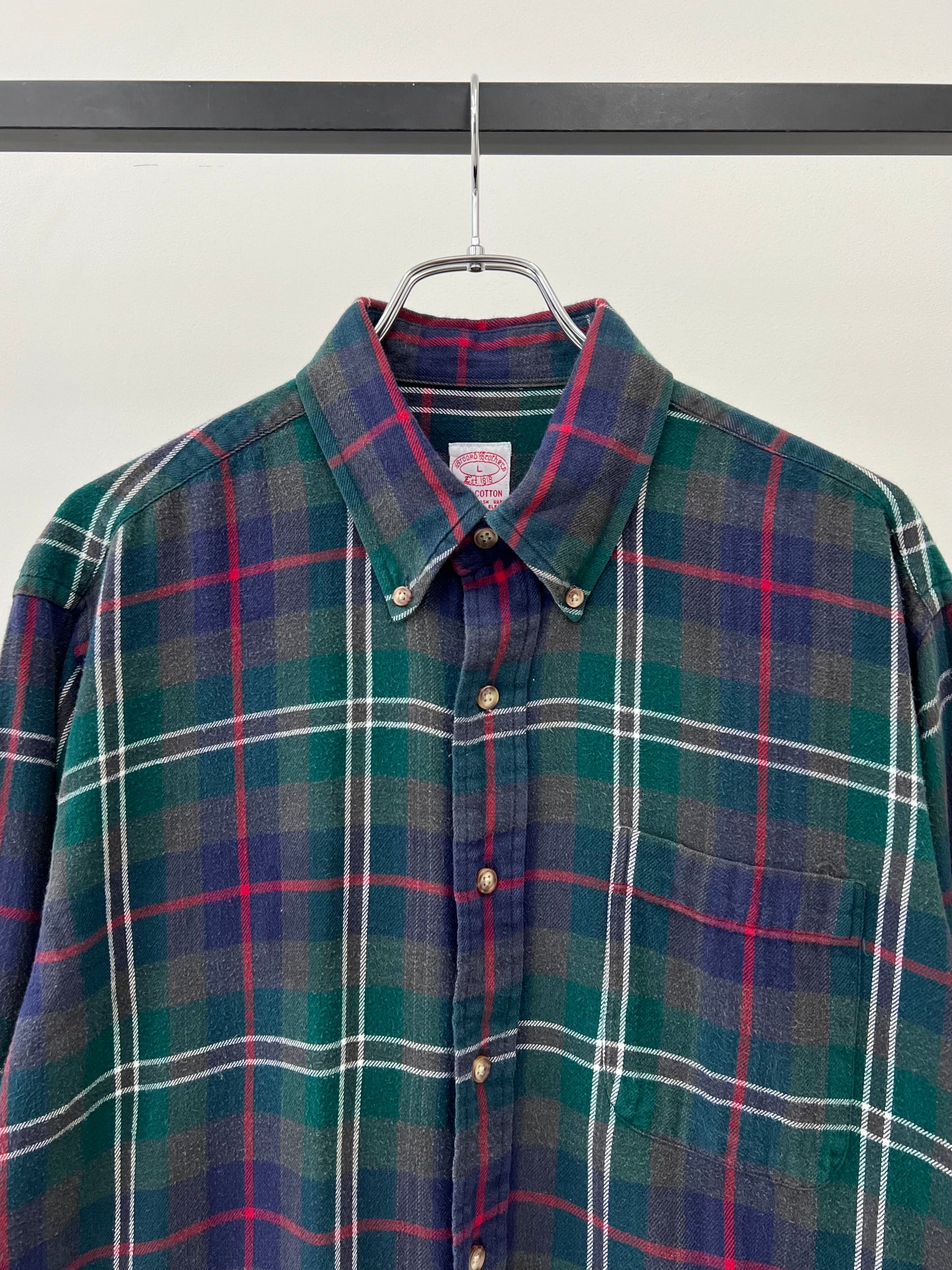 80's〜 Brooks Brothers flannel shirt