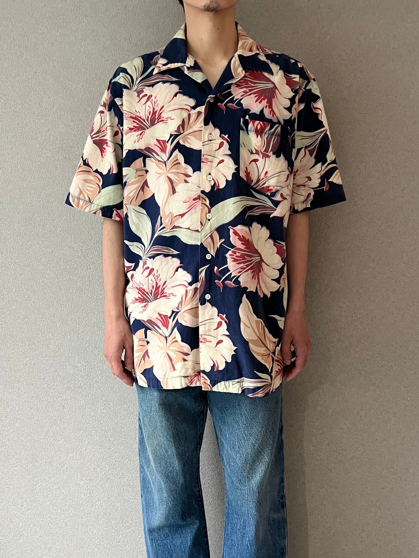 80's〜 Polo Ralph Lauren open collar shirt