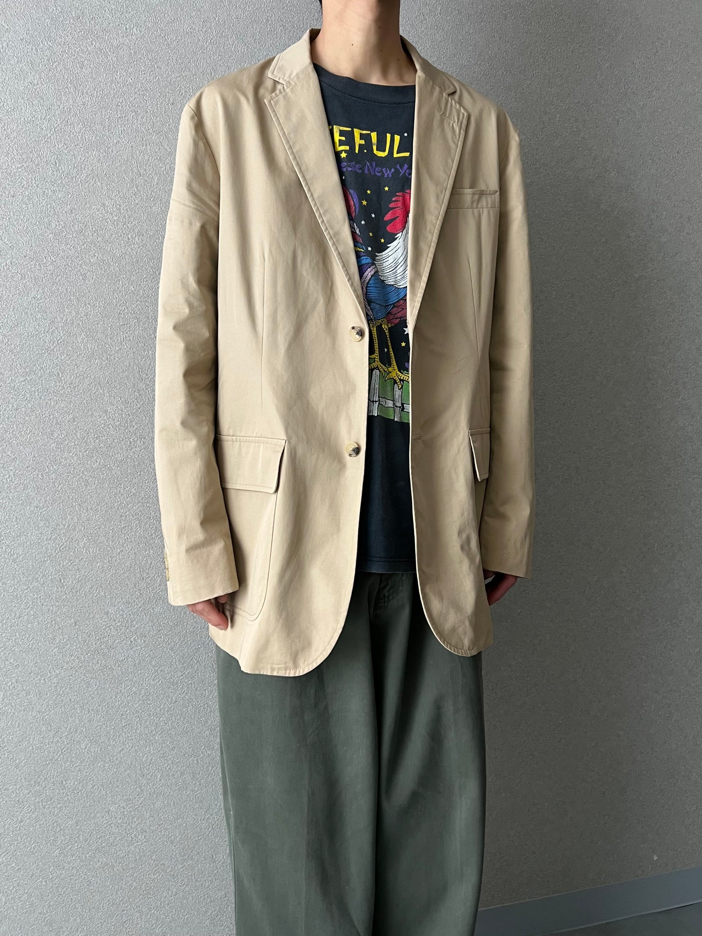 90's Polo Ralph Lauren cotton tailored jacket "Made in MACAU"