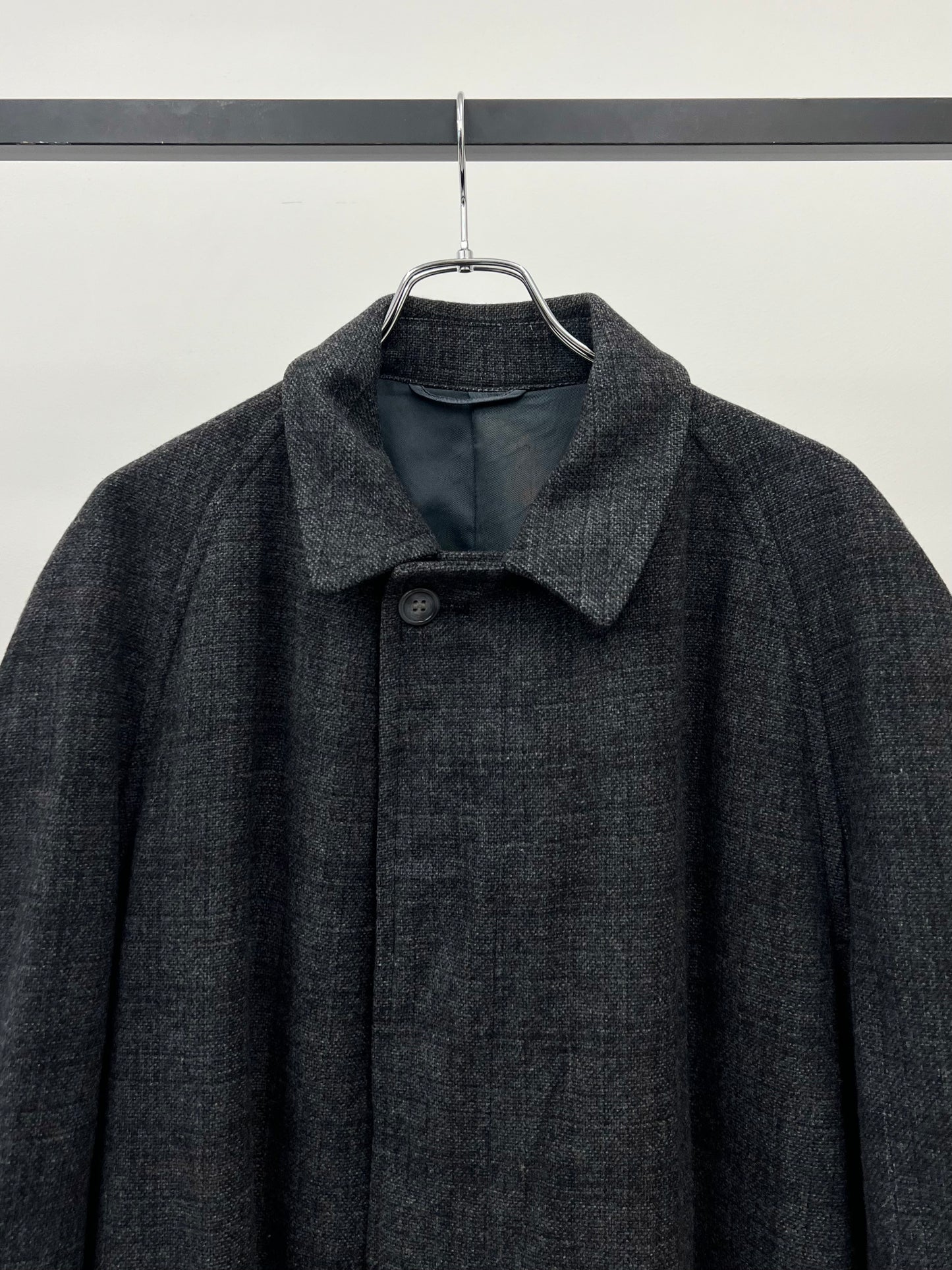 60's Alligator wool balmacaan coat